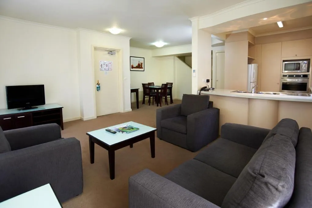 Living room in Comfort Apartments Royal Gardens