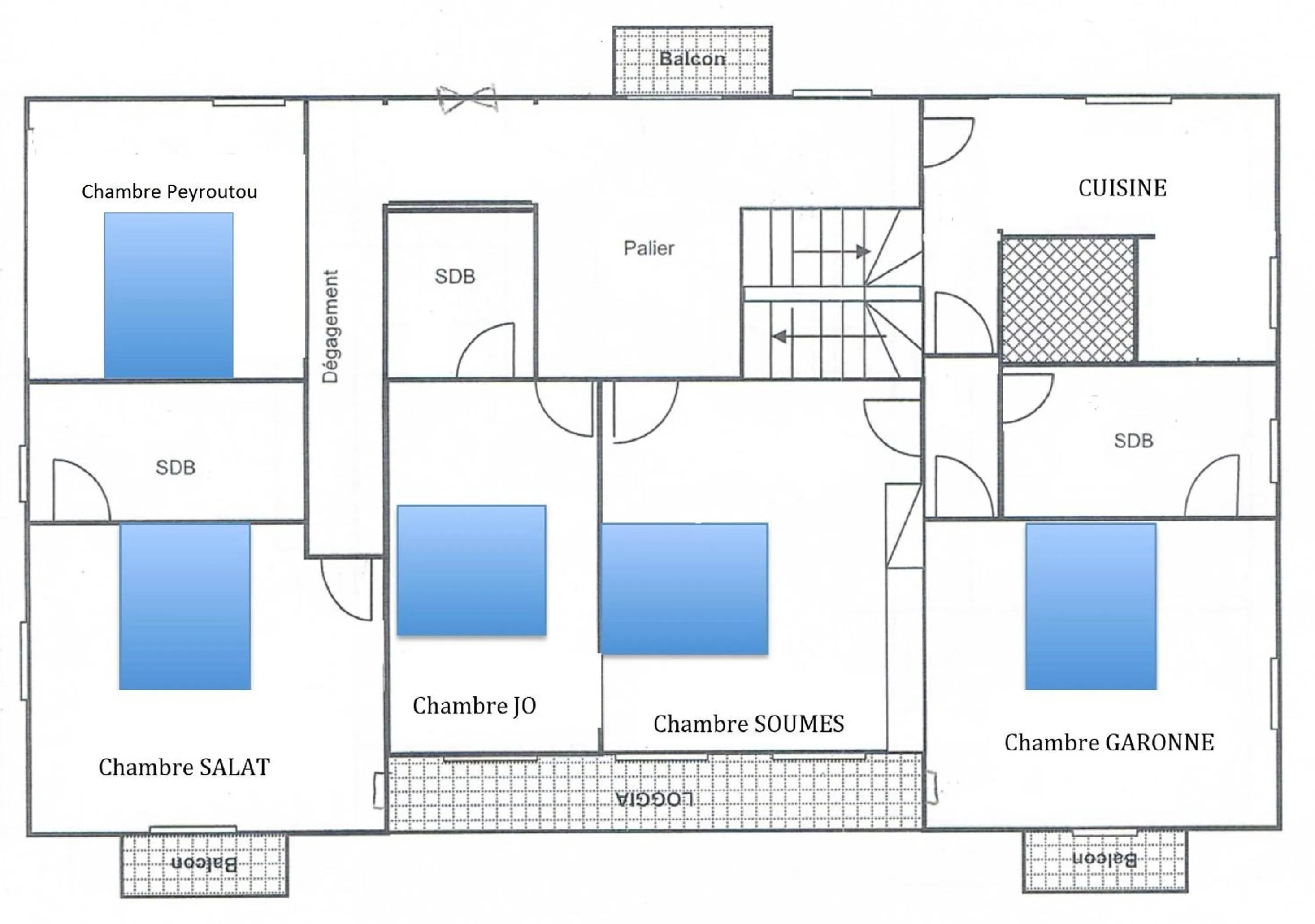 Floor plan in L'Escalère