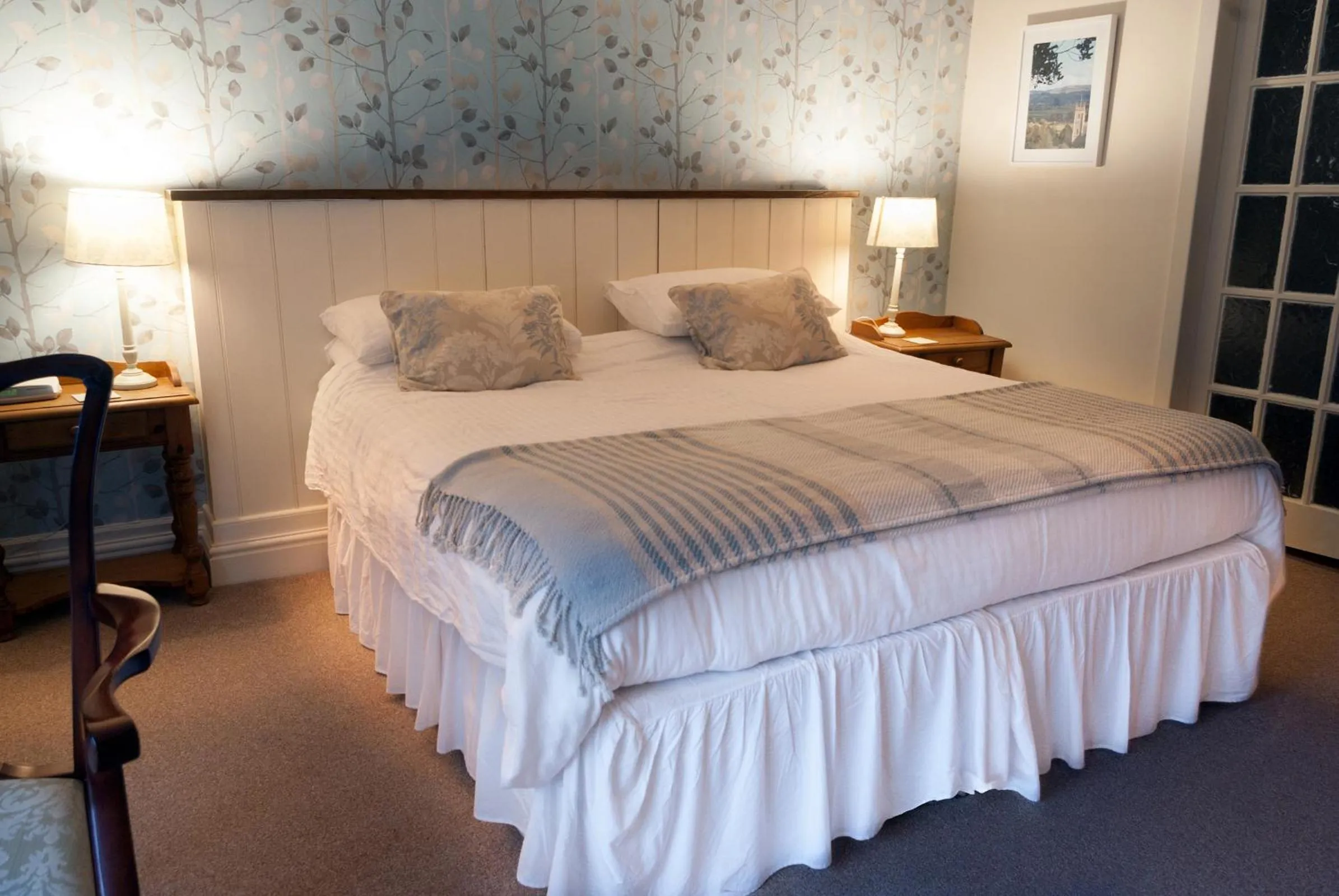 Decorative detail, Bed in The Dragon Hotel