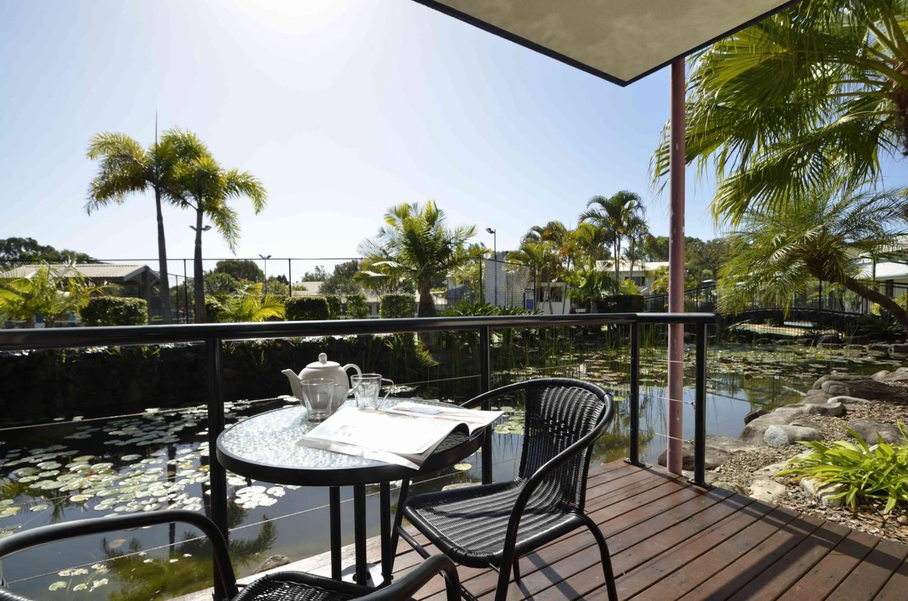 Patio in Ivory Palms Resort Noosa
