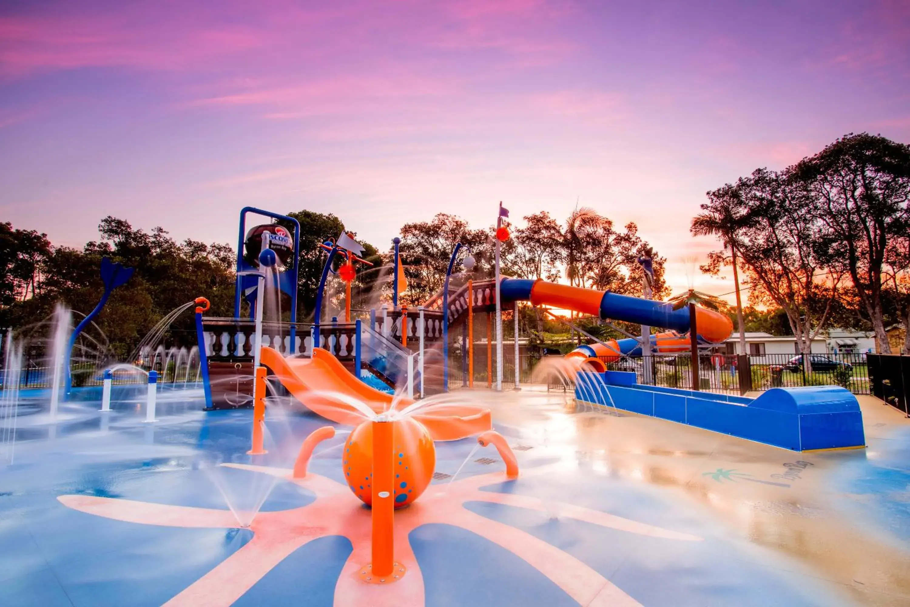 Aqua park in Discovery Parks - Byron Bay