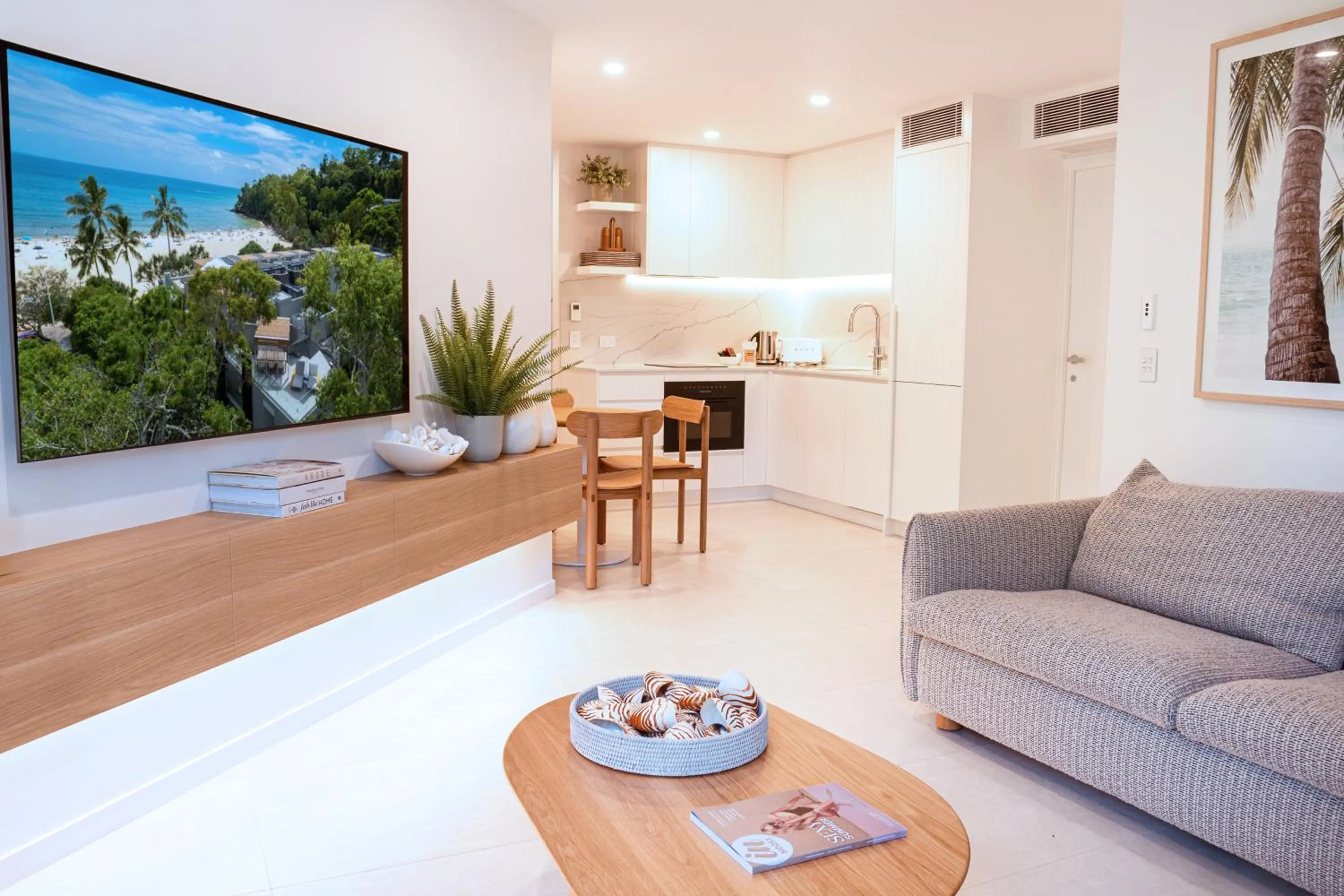 Living room in Netanya Noosa Beachfront Resort