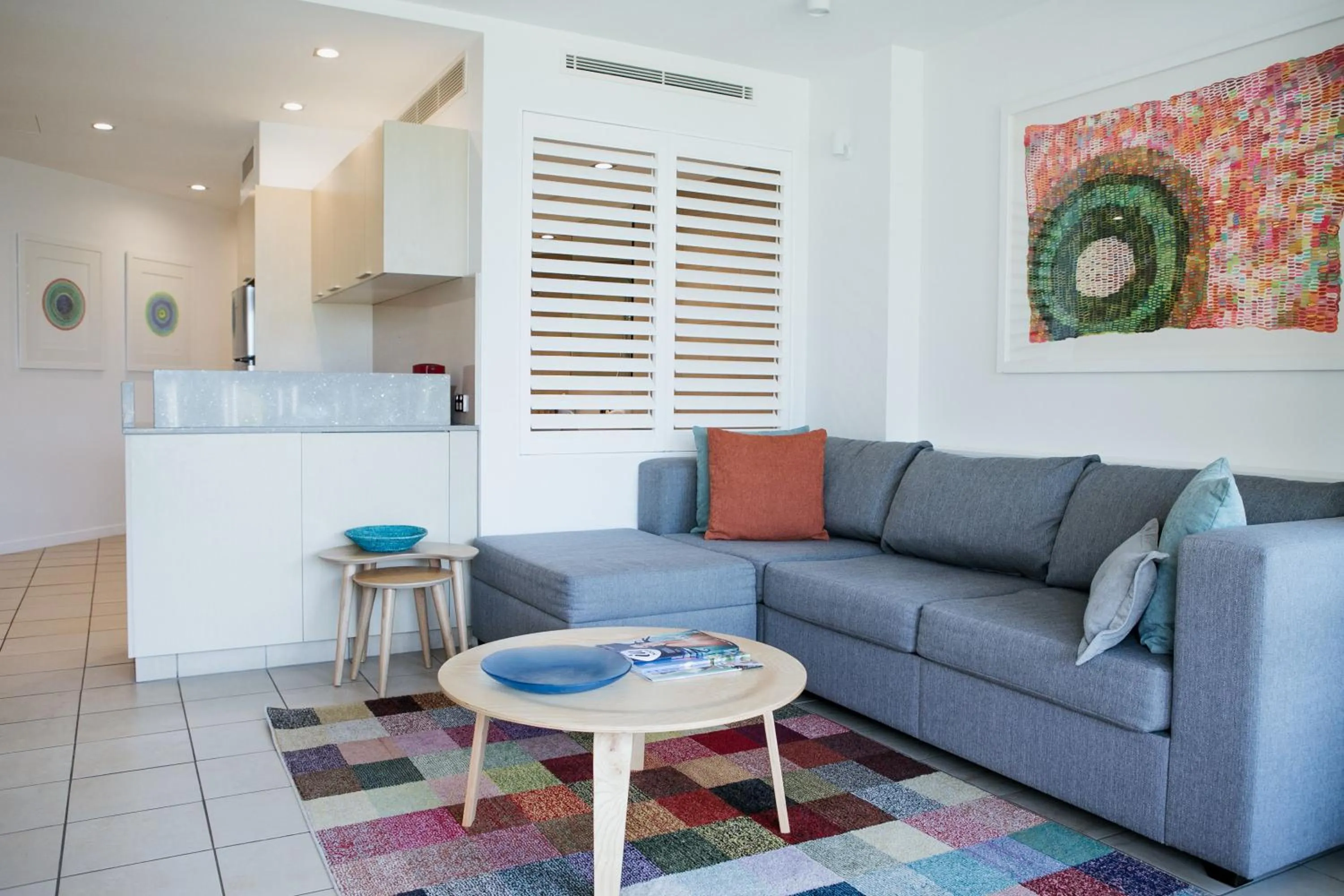 Living room in Netanya Noosa Beachfront Resort