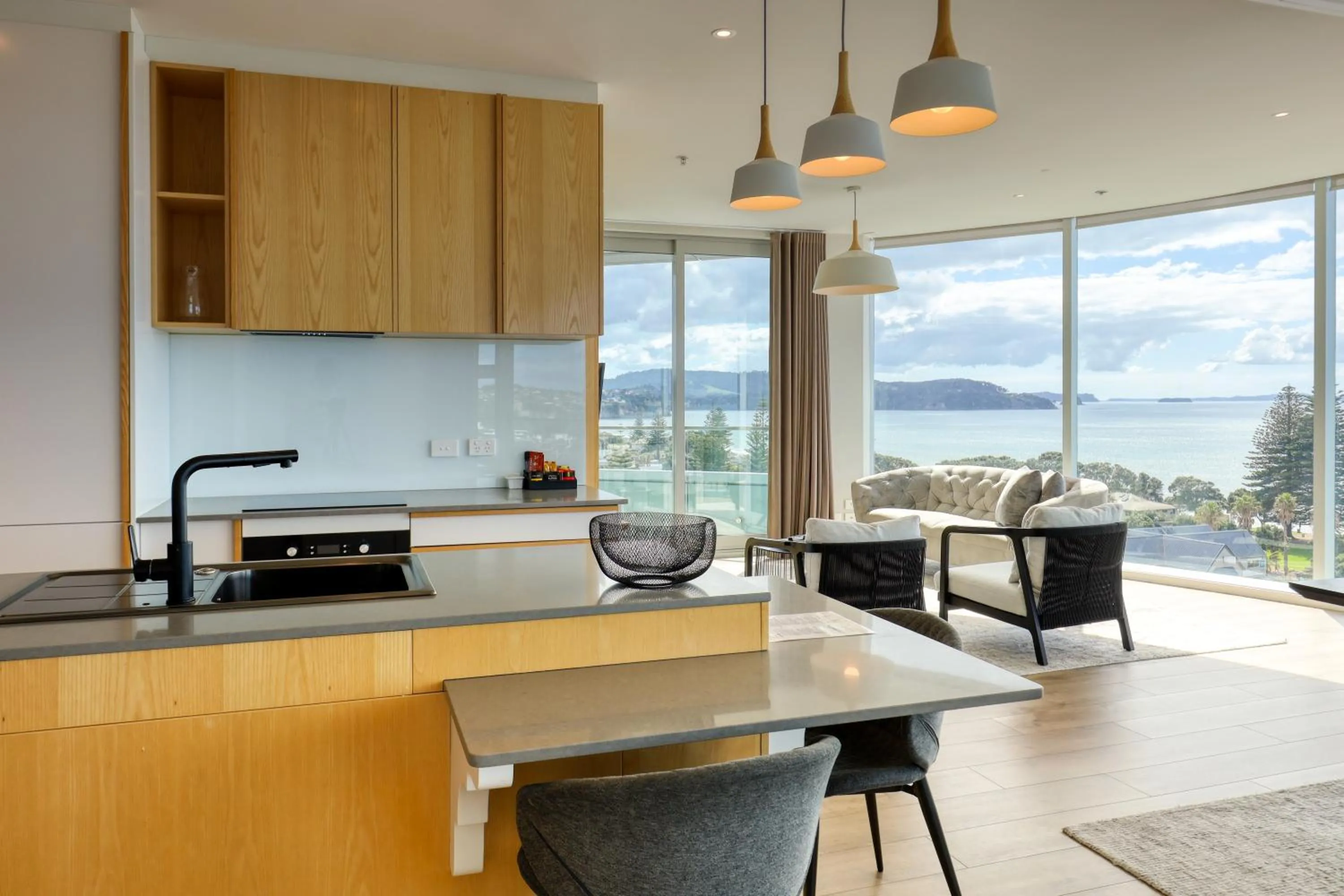 kitchen in Marsden Suites Nautilus Orewa