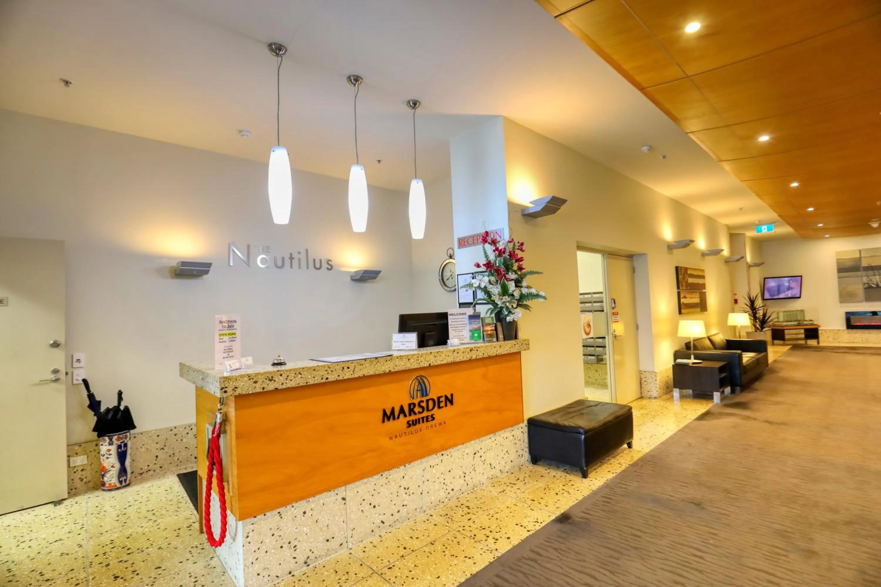 Lobby or reception in Marsden Suites Nautilus Orewa