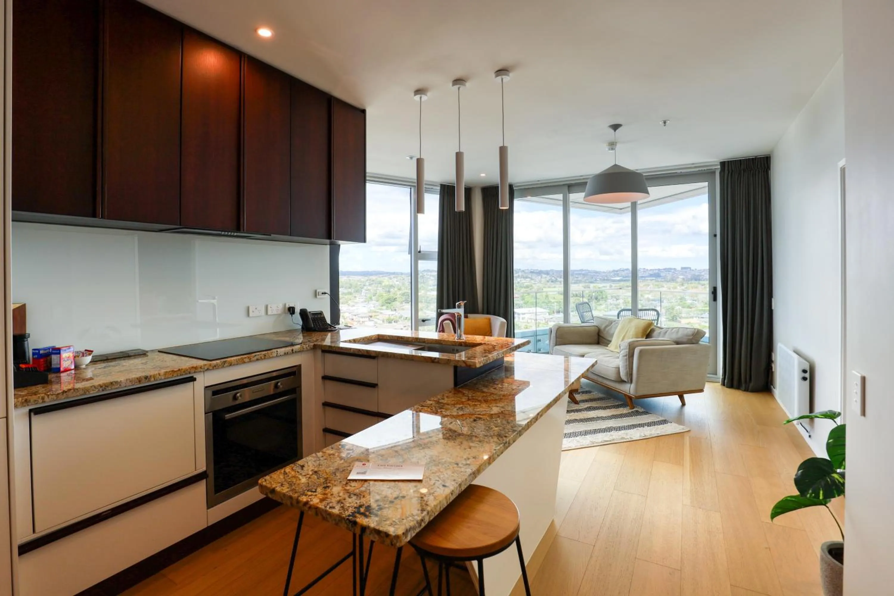 kitchen in Marsden Suites Nautilus Orewa