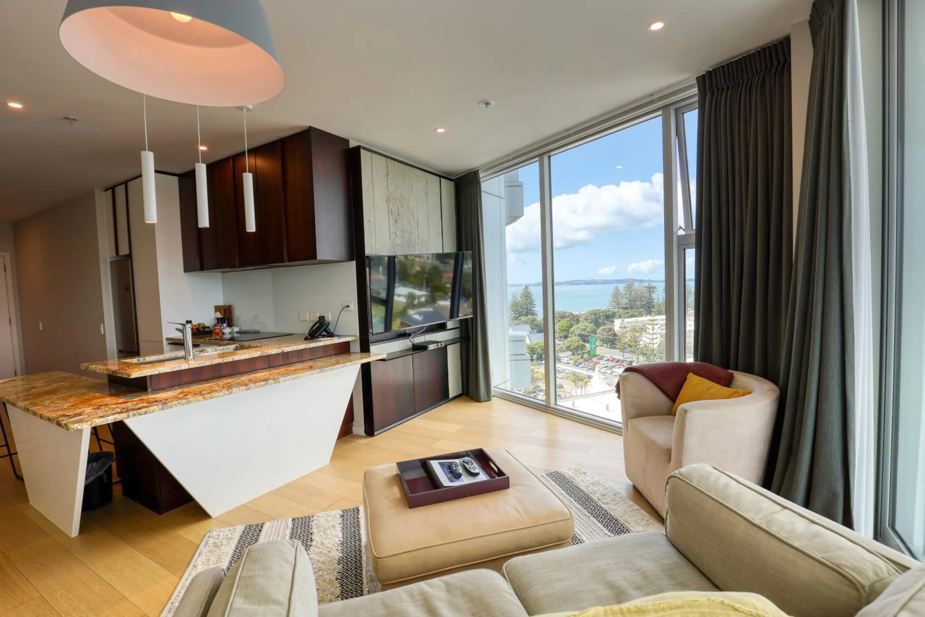Living room in Marsden Suites Nautilus Orewa