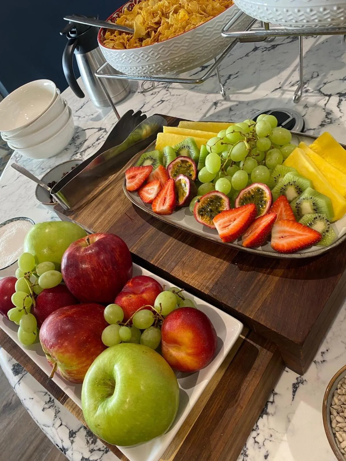 Buffet breakfast in Courtyard Hotel Sandton