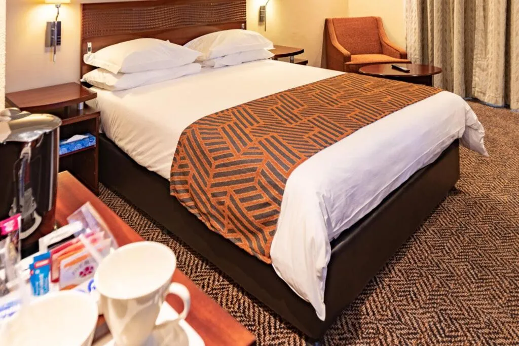 Bed in City Lodge Hotel at OR Tambo International Airport