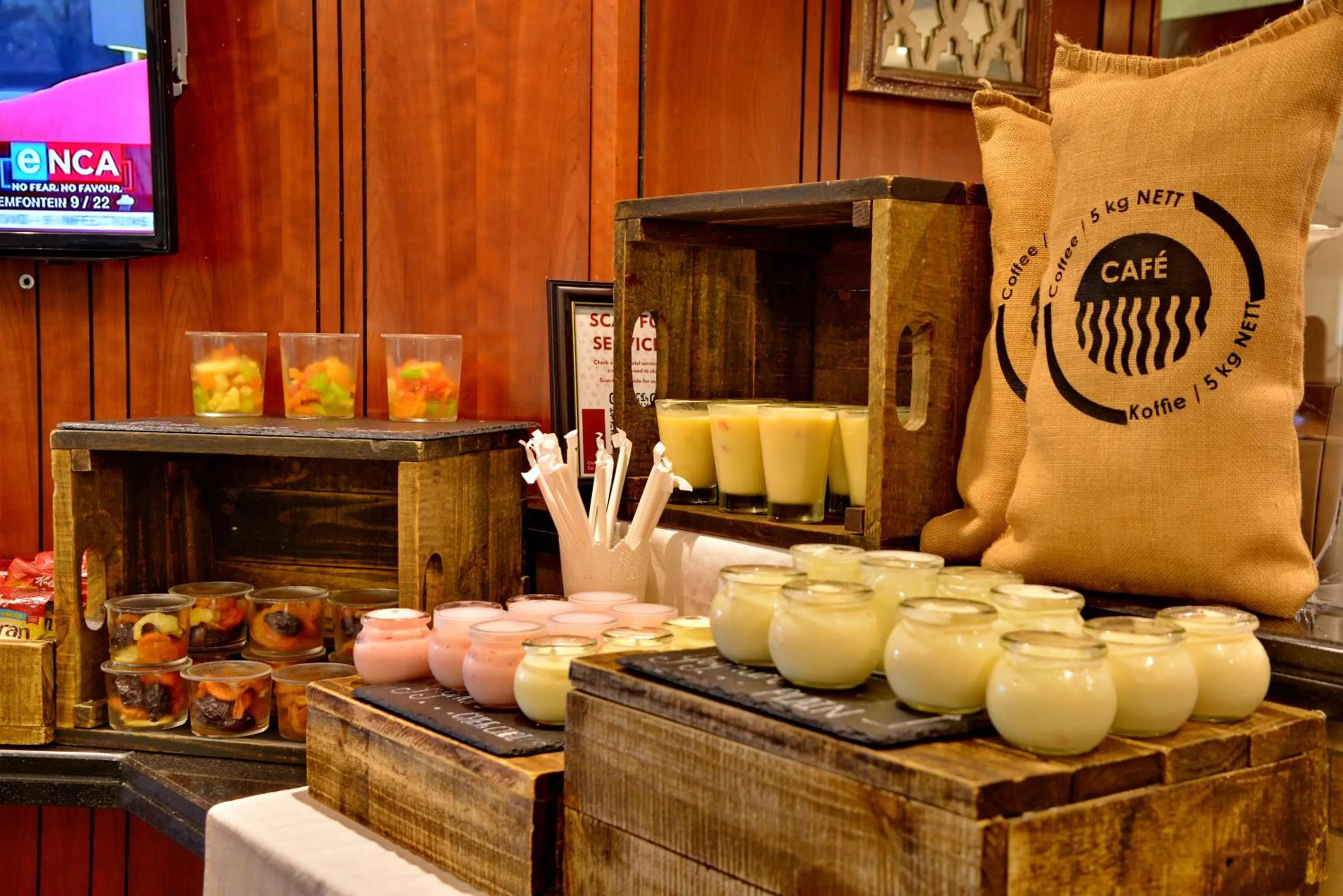 Buffet breakfast in City Lodge Hotel Bloemfontein