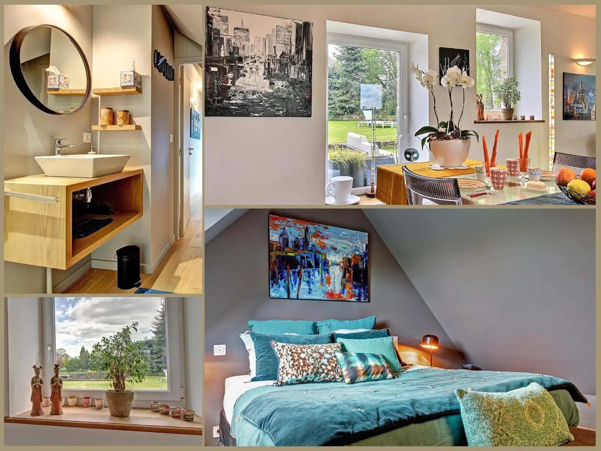 King Room with Garden View in Le bouddha du lac King Room with Garden View in Le bouddha du lac