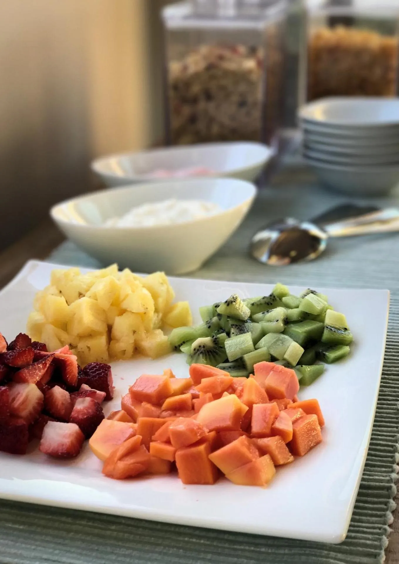 Food close-up in Lavender Moon Guest House