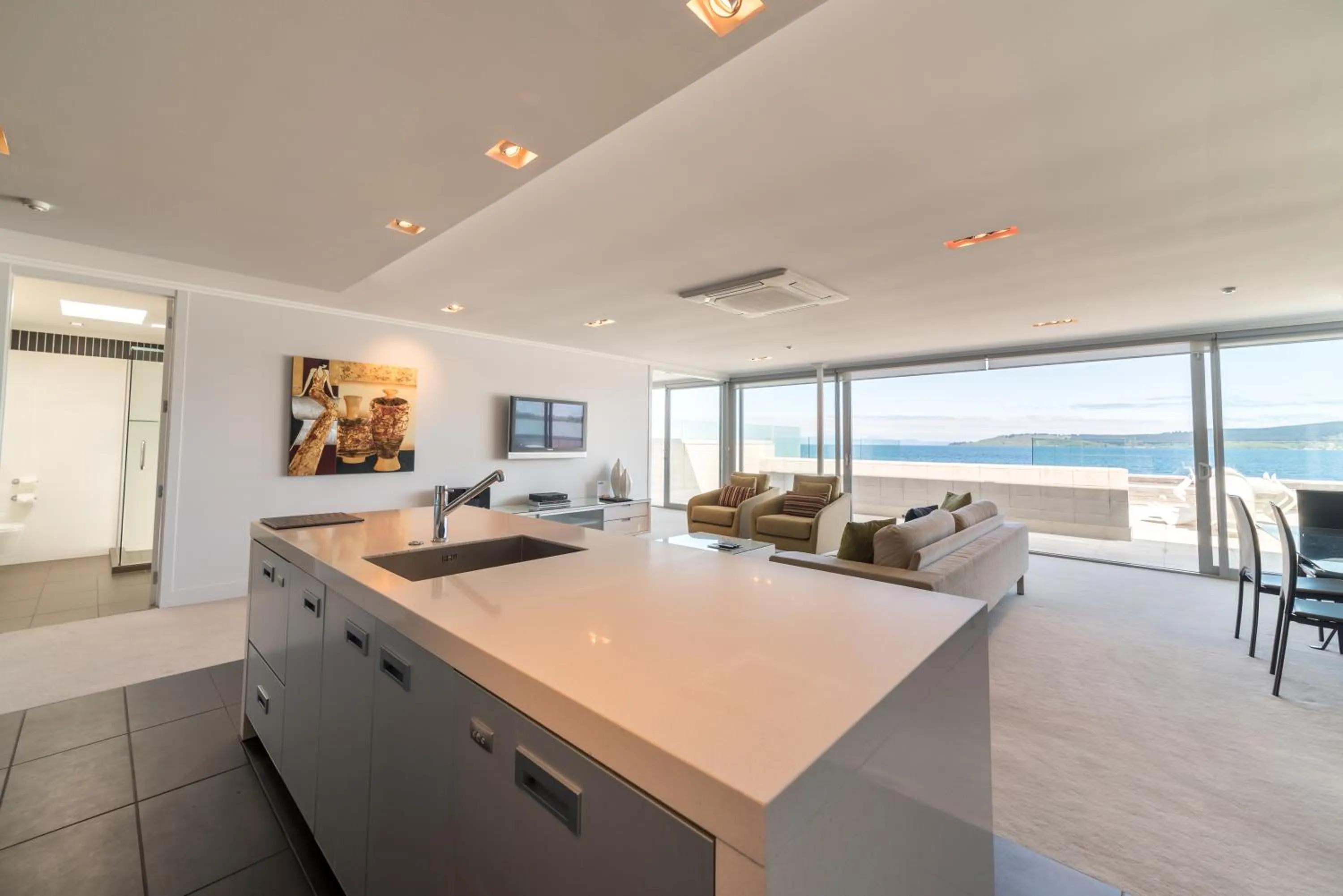 Lake view in Sacred Waters Taupo