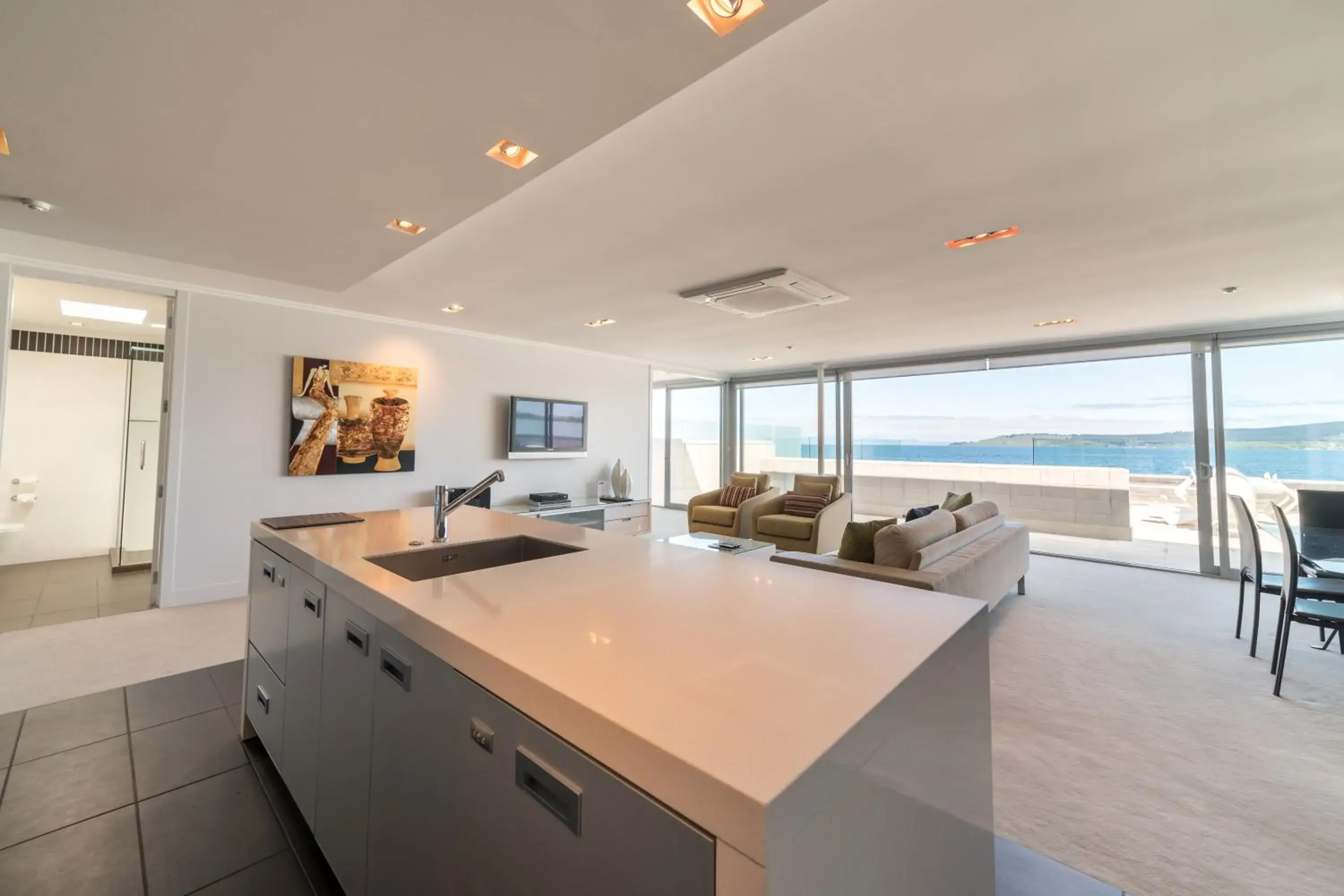 Lake view in Sacred Waters Taupo Lake view in Sacred Waters Taupo