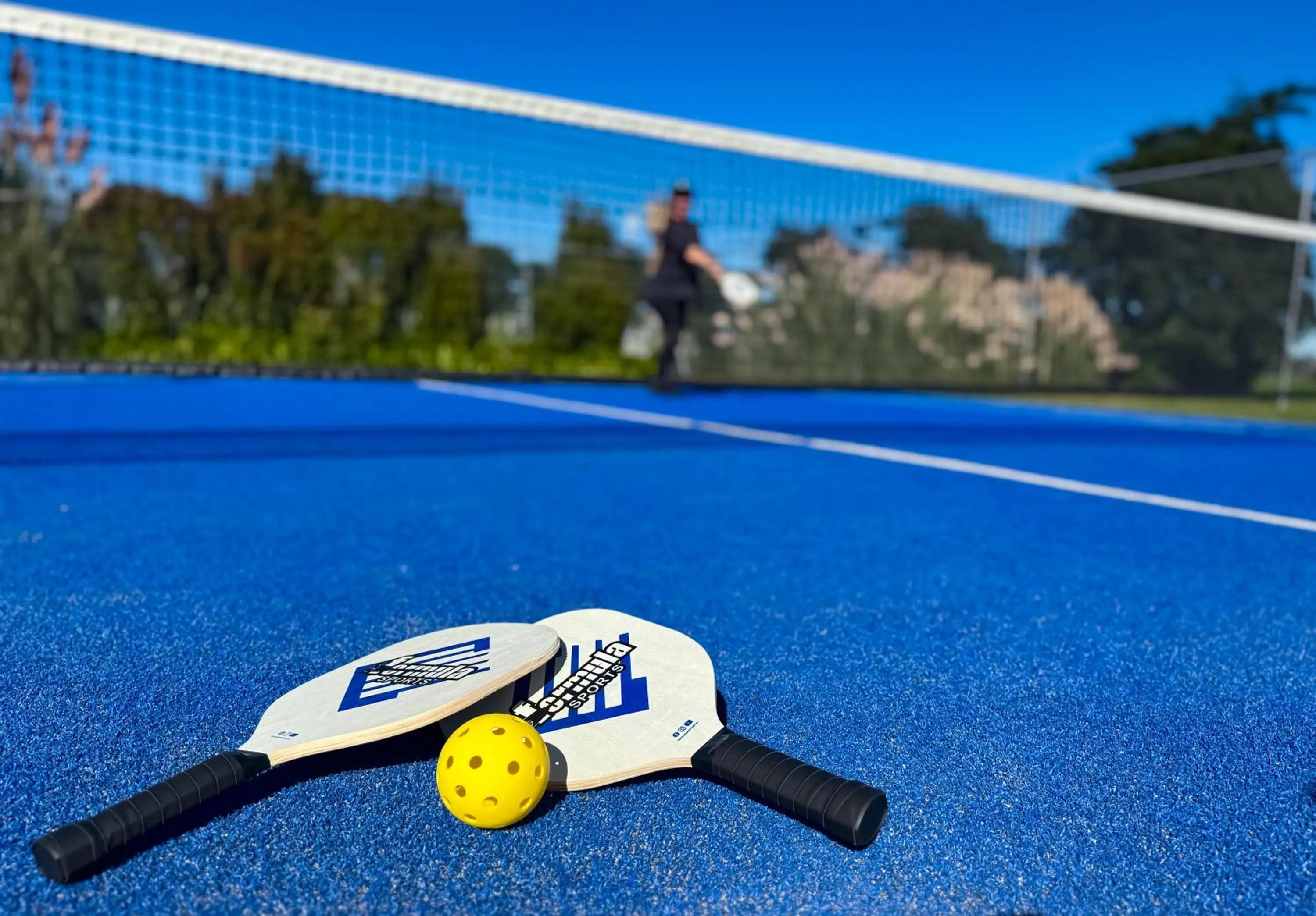 Tennis court in JetPark Hamilton Airport New Zealand