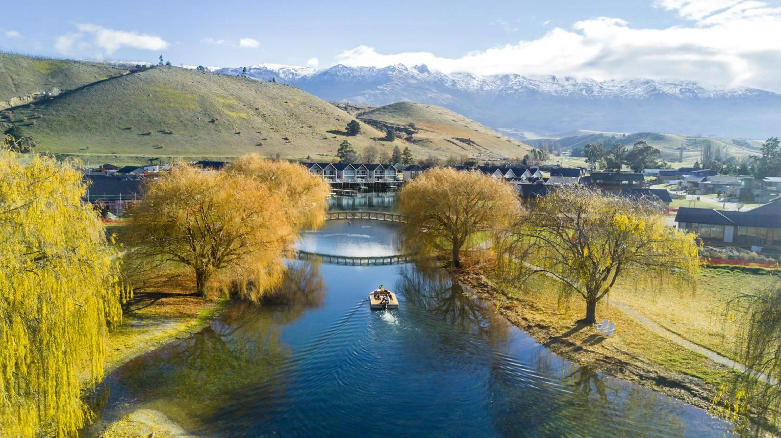 Bird's eye view in Marsden Lake Resort Central Otago