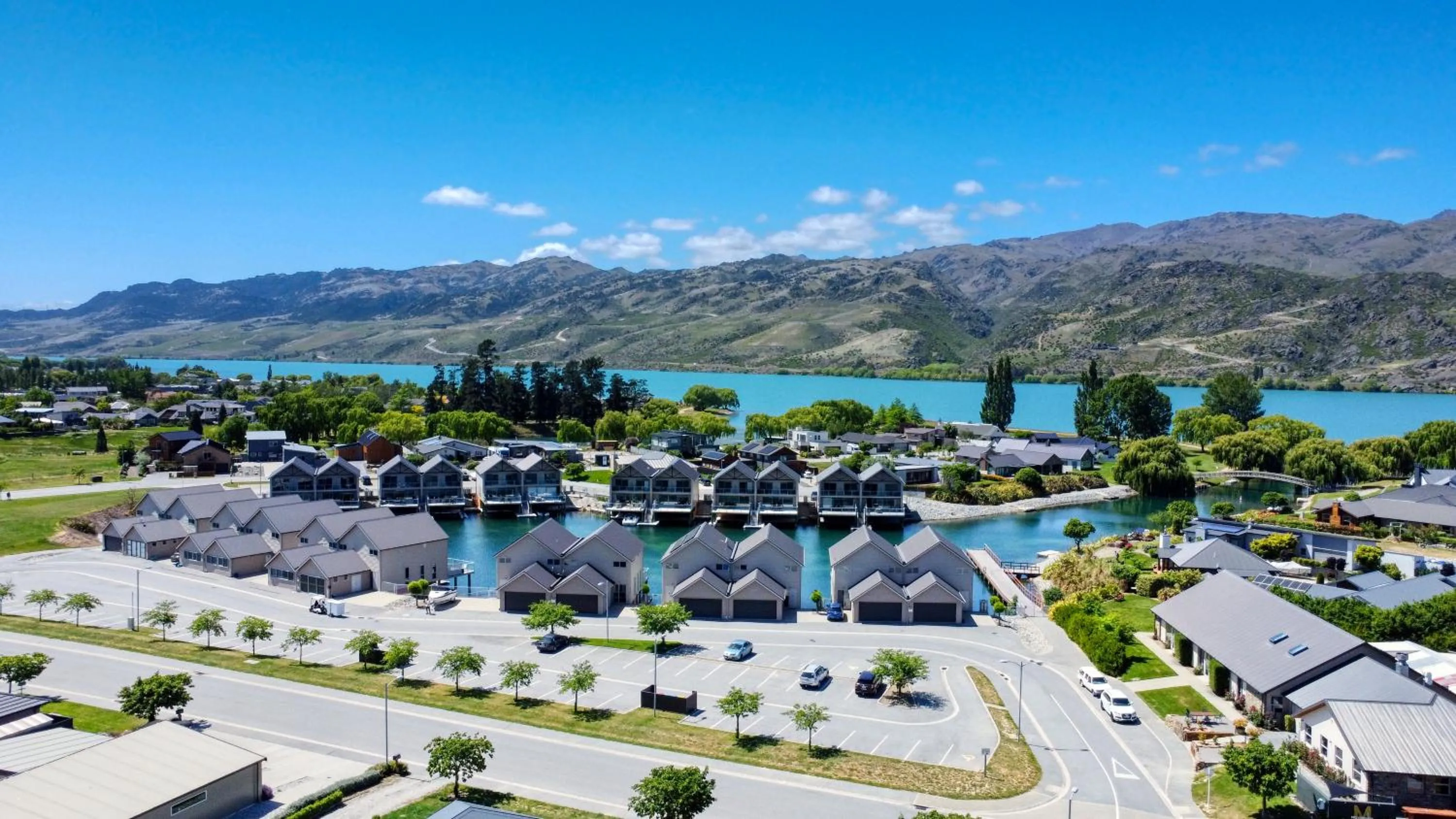Bird's eye view in Marsden Lake Resort Central Otago