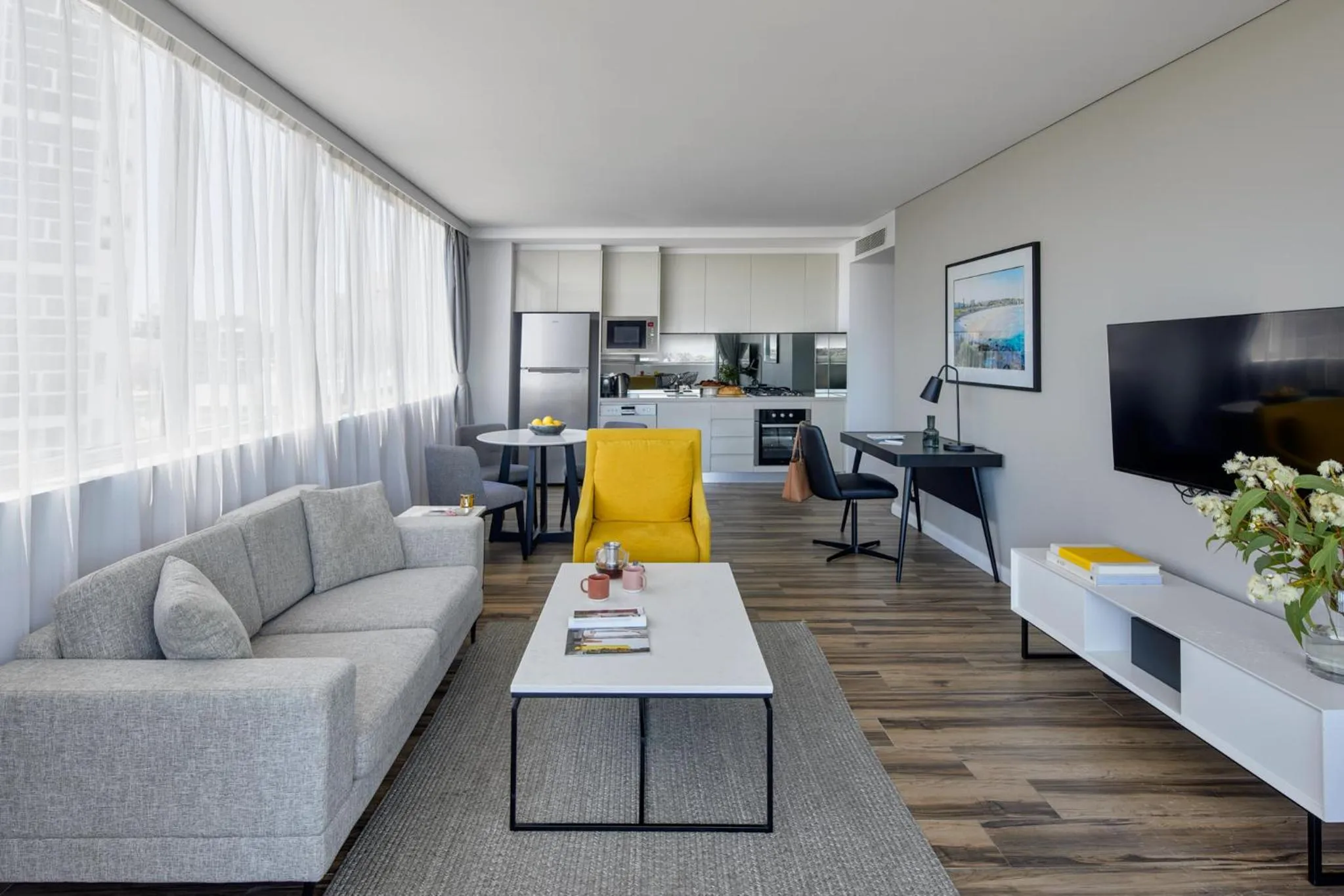 Living room in Meriton Suites Bondi Junction