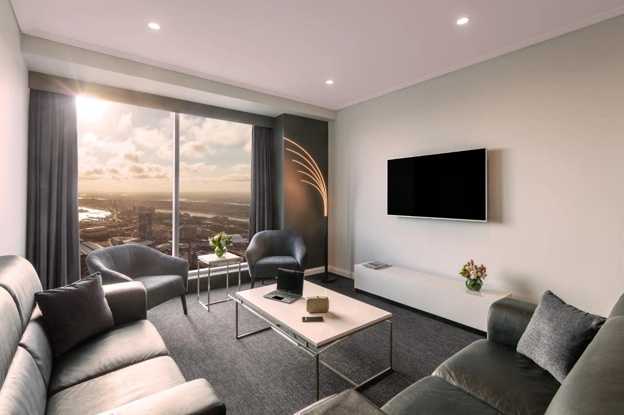 Living room in Meriton Suites World Tower, Sydney