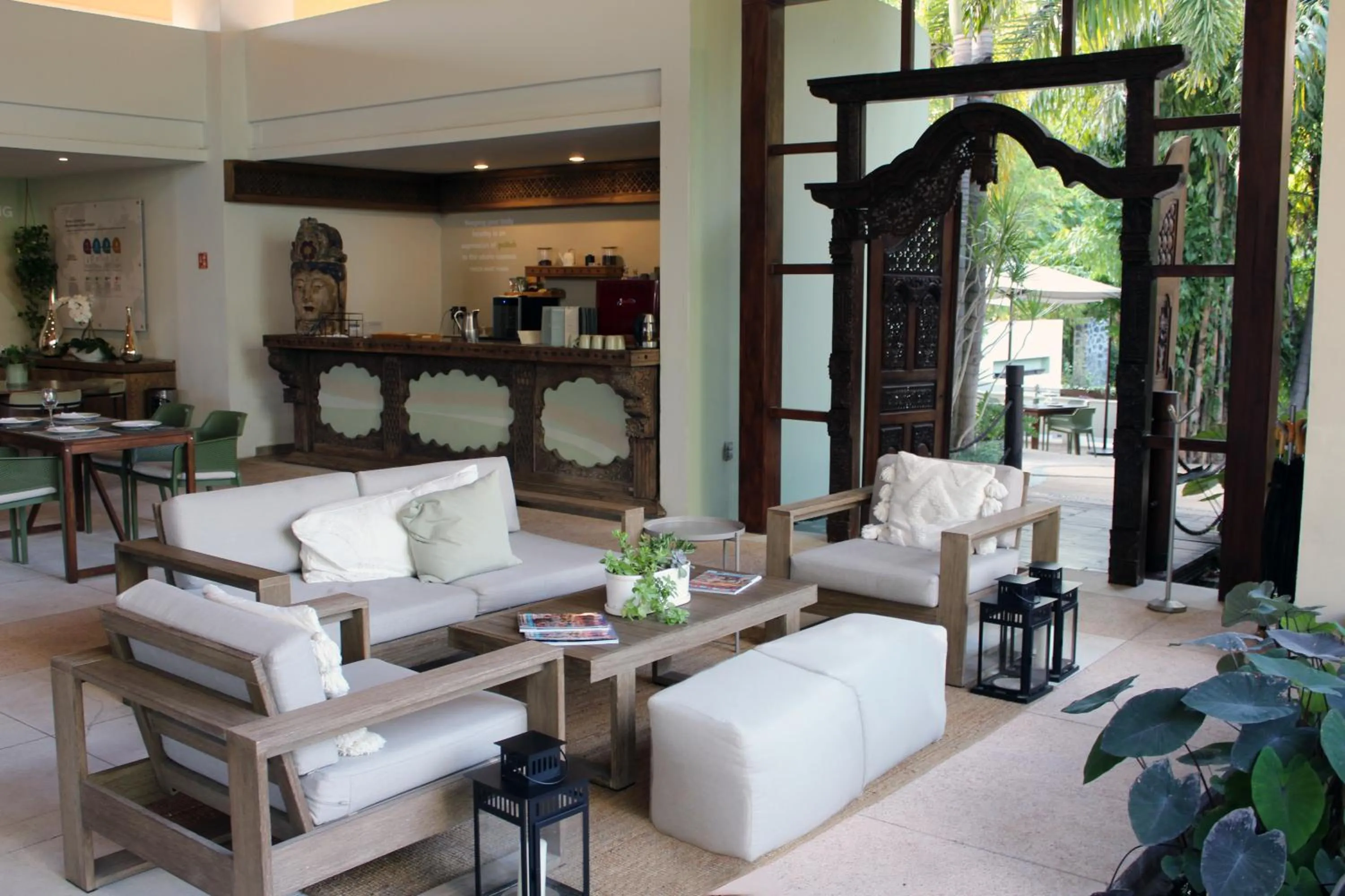 Living room in Soul Spring Sanctuary Cuernavaca