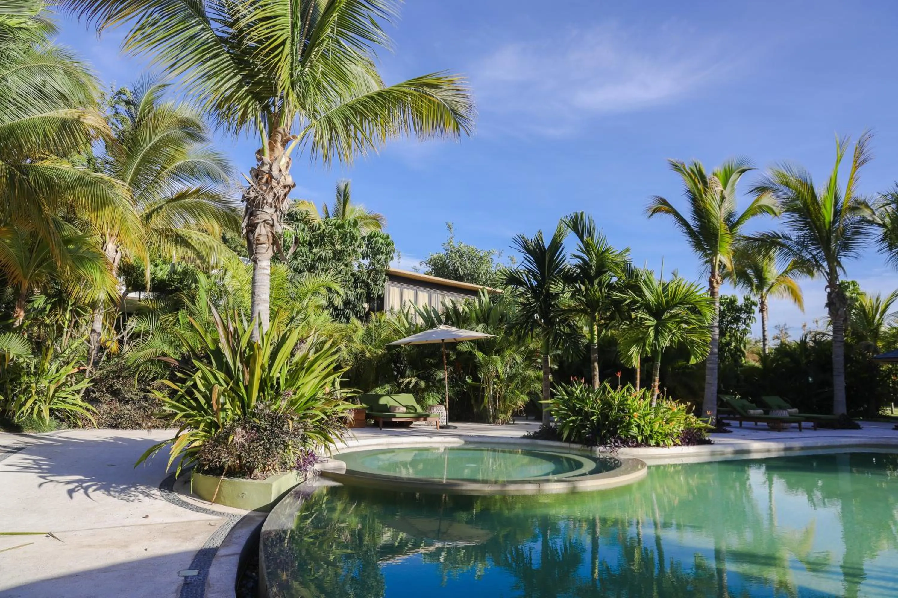 Pool view in Soul Spring Sanctuary Cuernavaca