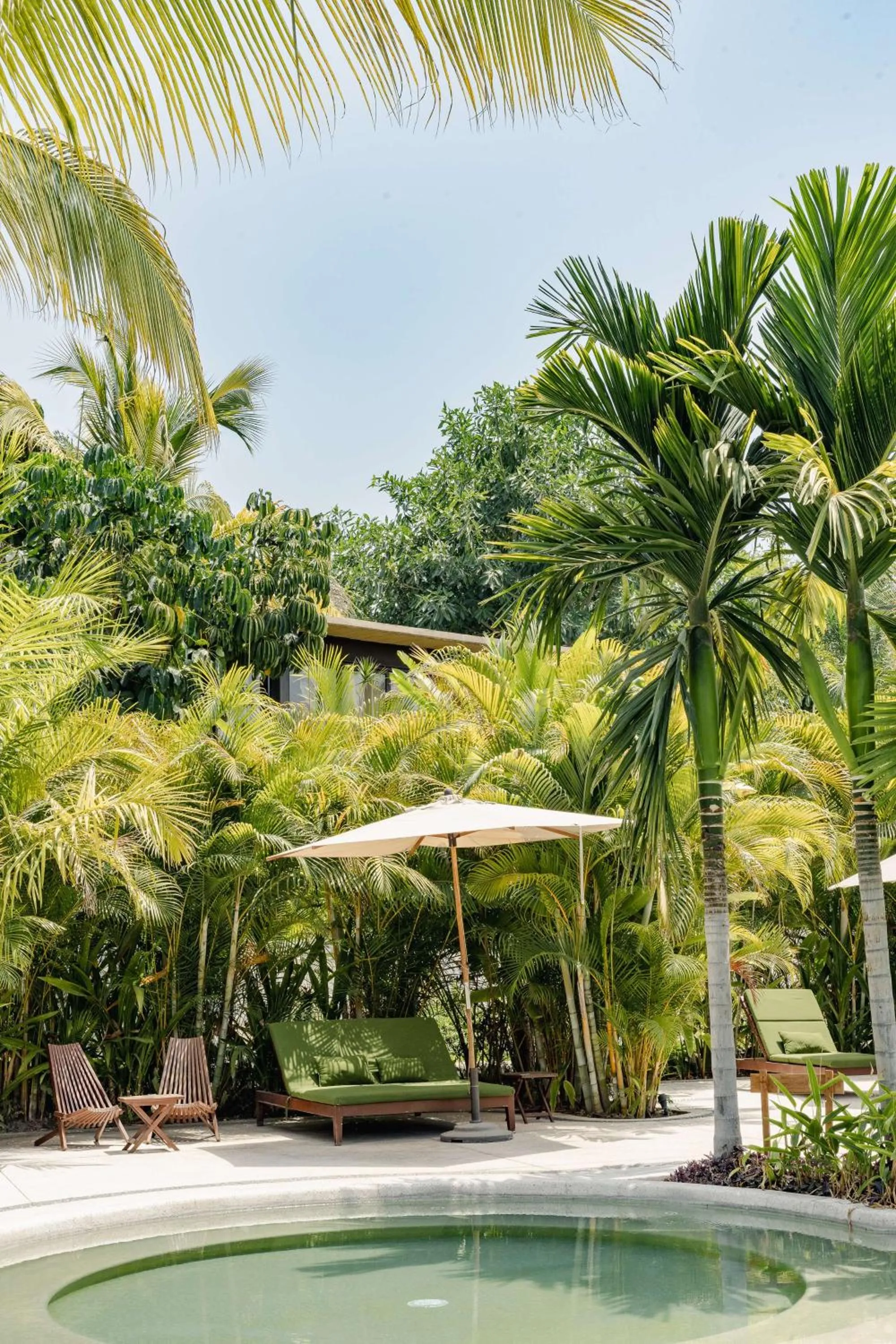 Pool view in Soul Spring Sanctuary Cuernavaca