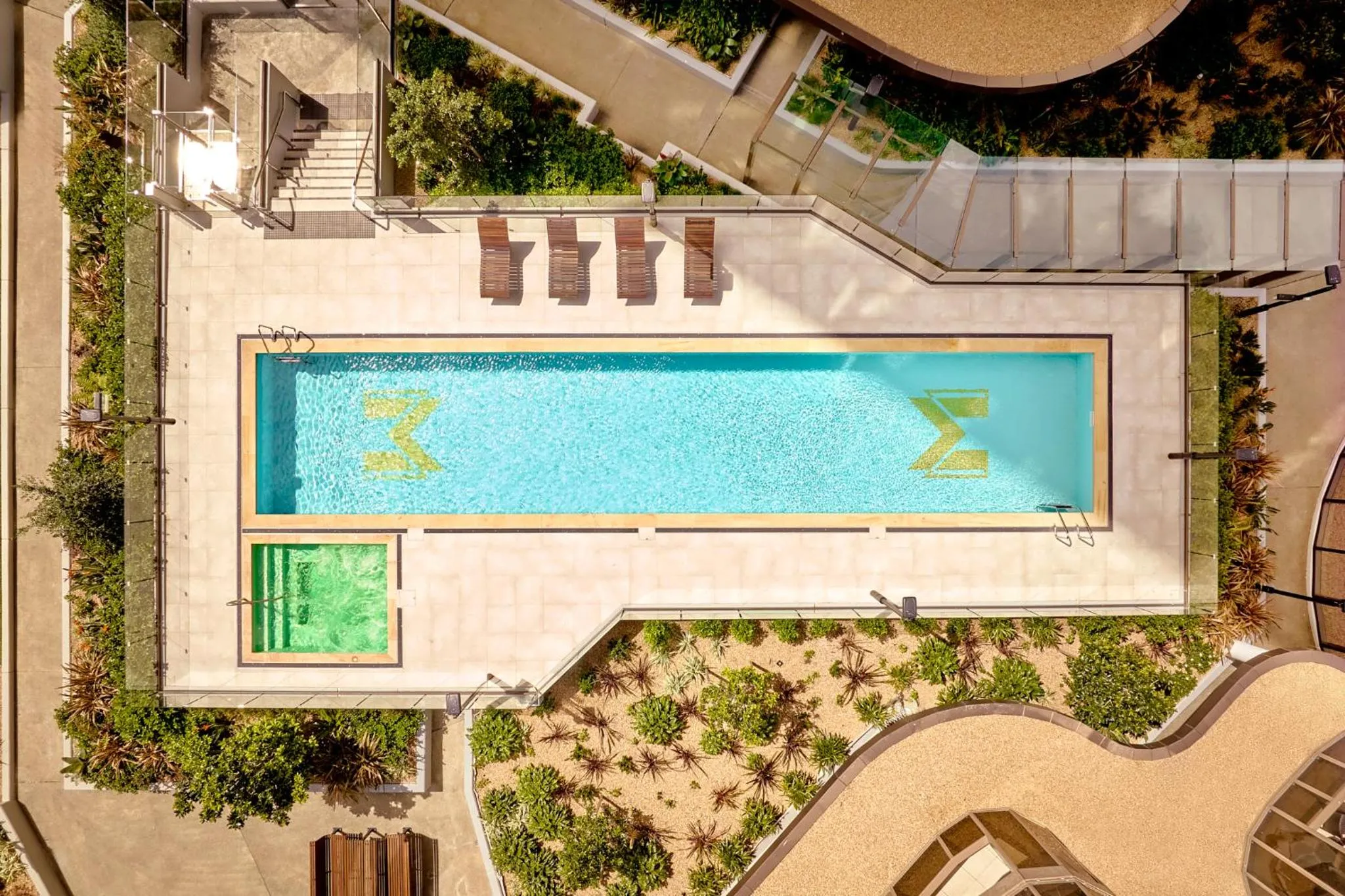 Swimming pool in Meriton Suites George Street, Parramatta