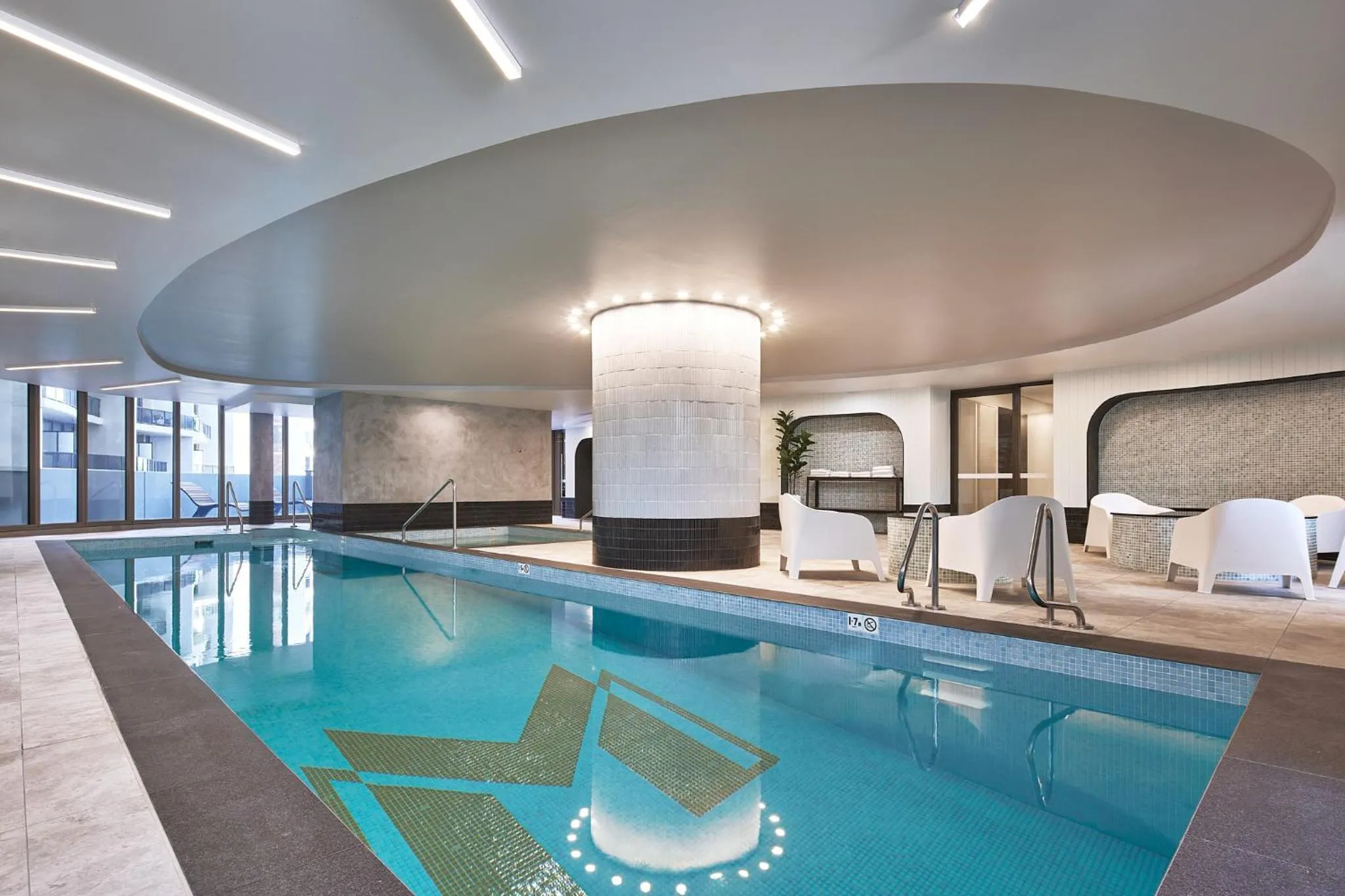 Swimming pool in Meriton Suites George Street, Parramatta