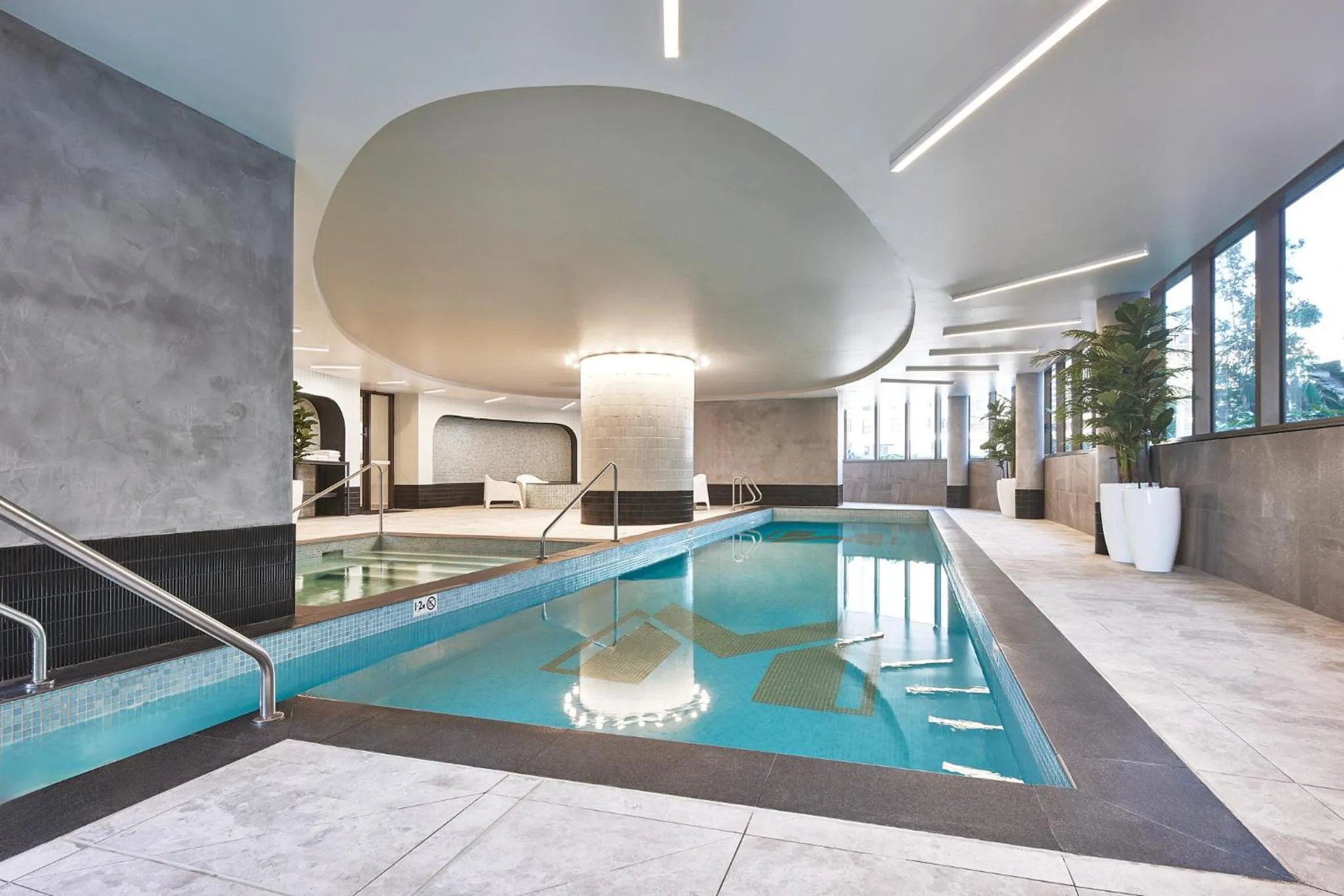 Swimming pool in Meriton Suites George Street, Parramatta