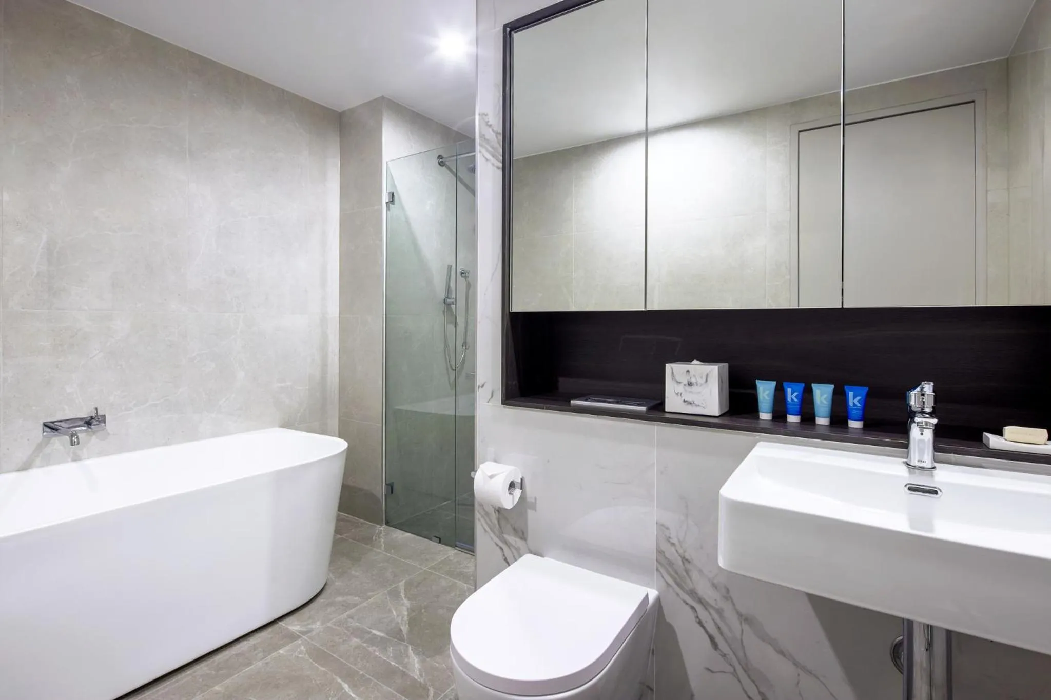 Bathroom in Meriton Suites George Street, Parramatta