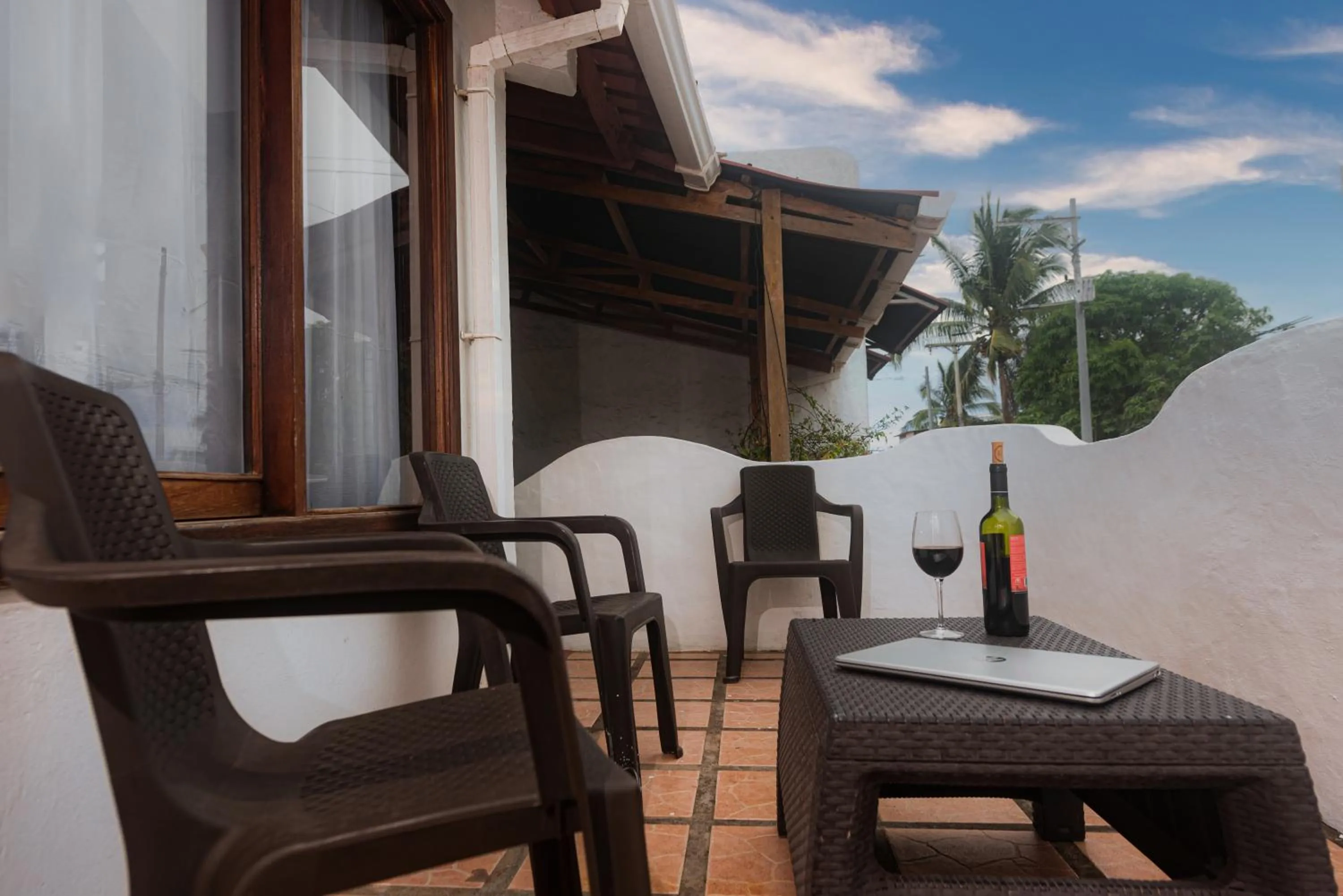 Balcony/Terrace in Hostal North Seymour