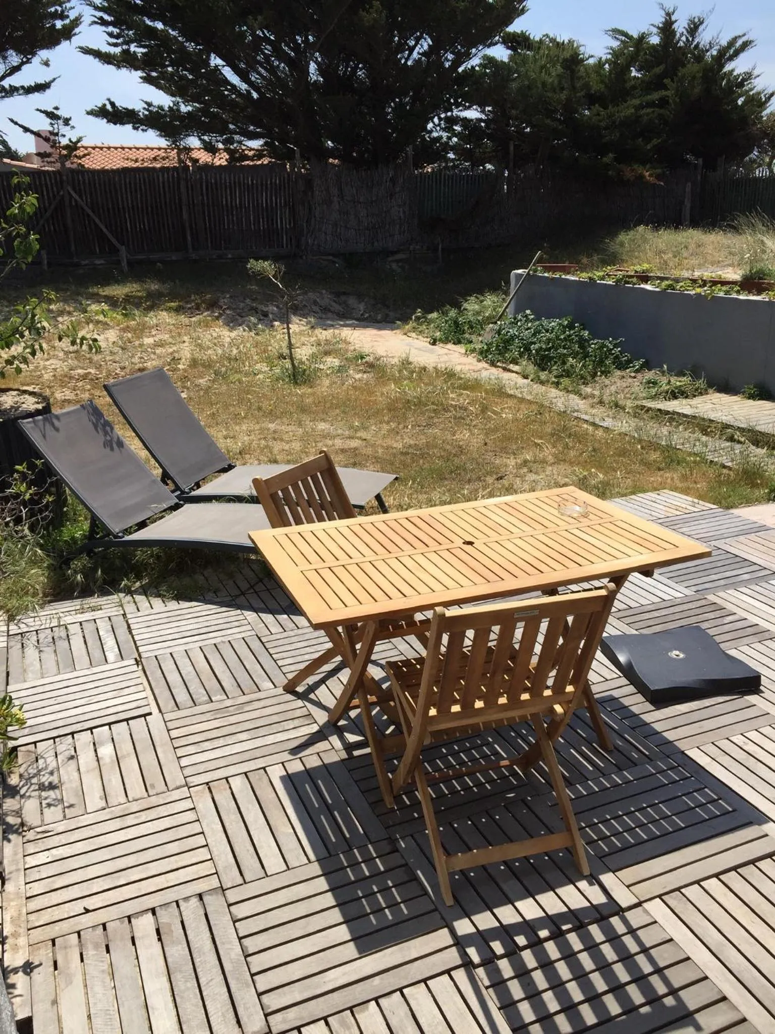 Patio in La Mer & La Dune