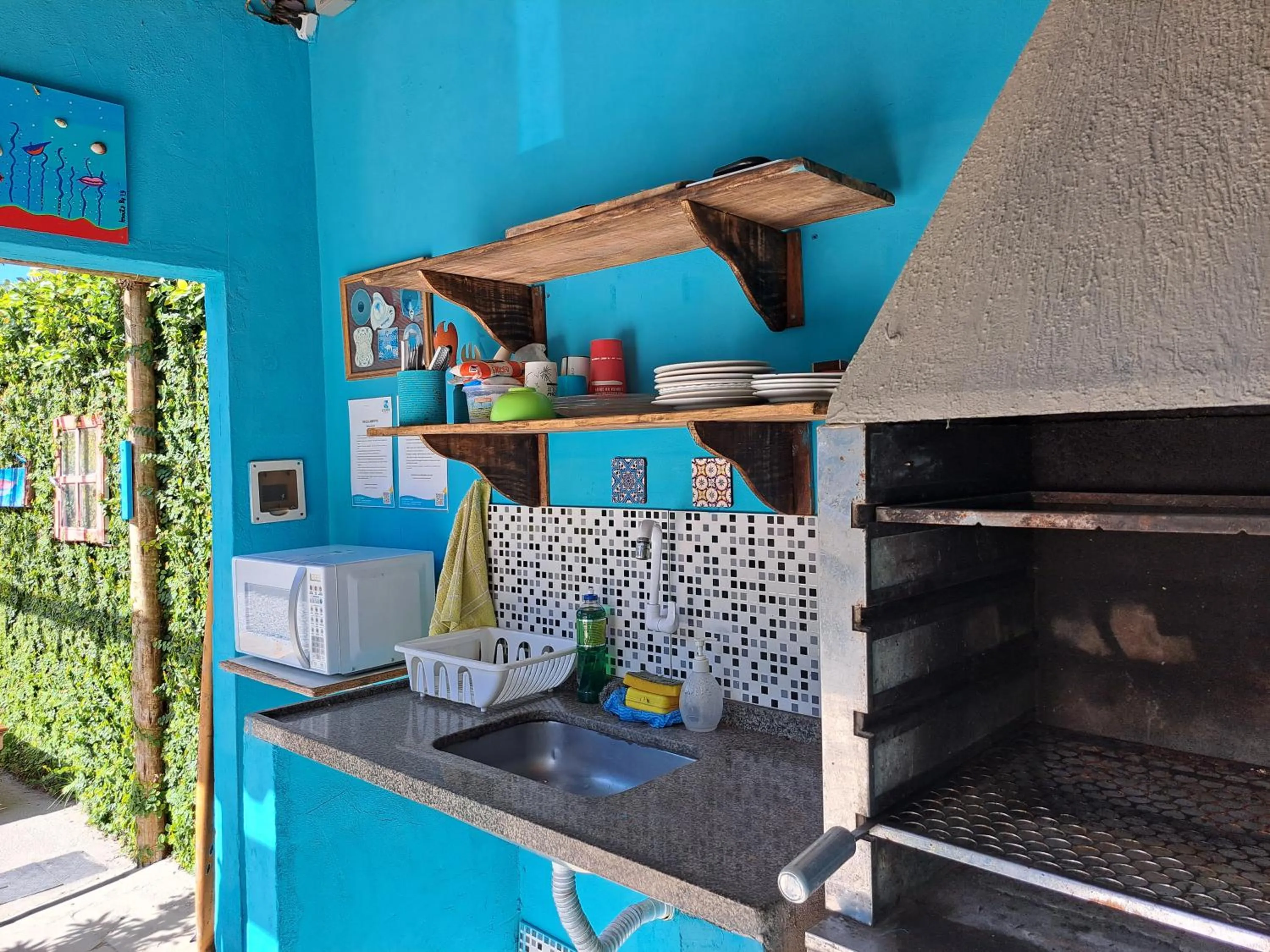 BBQ facilities in As Palmeiras Pousada