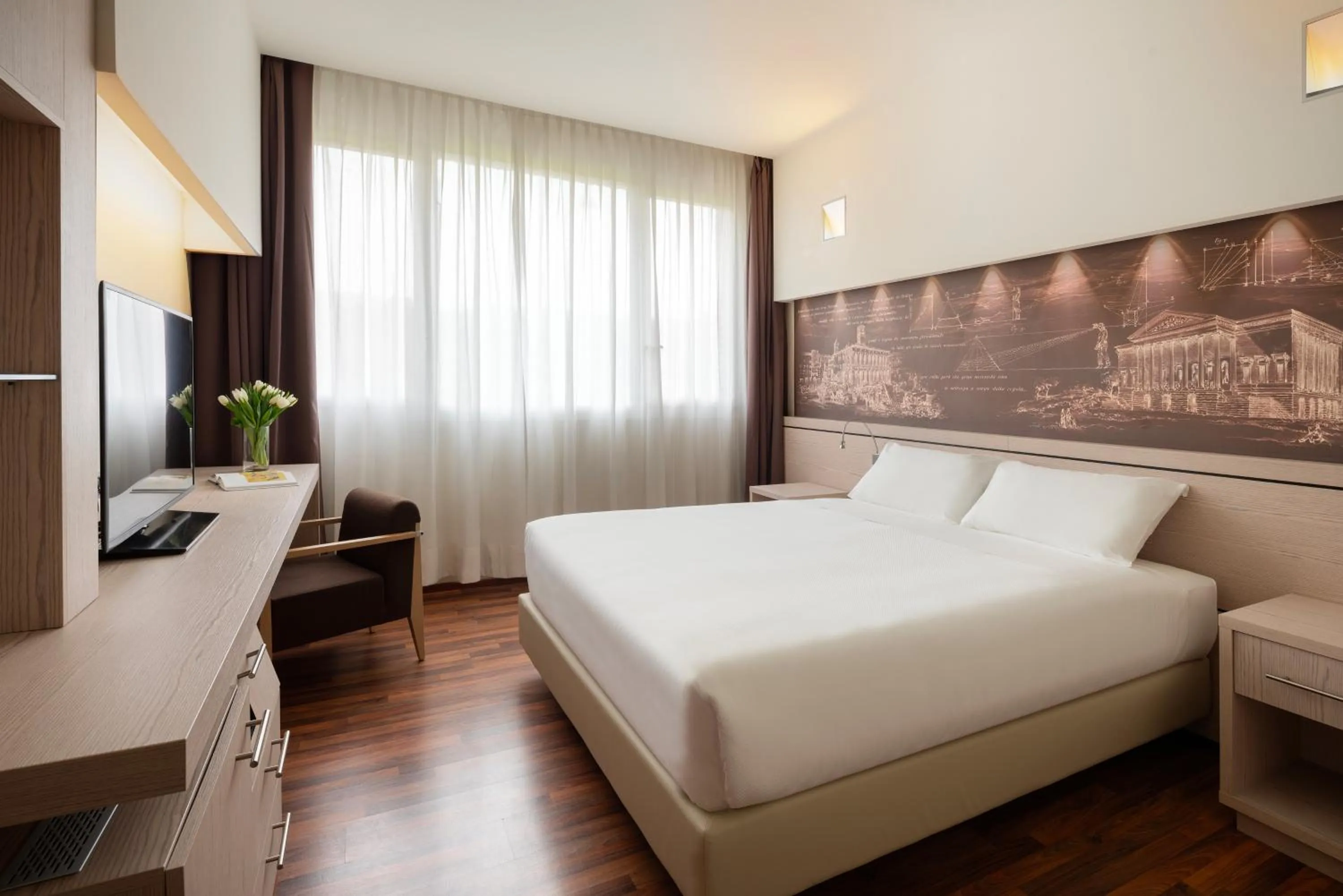 Bedroom, Bed in UNA Hotels Bologna San Lazzaro
