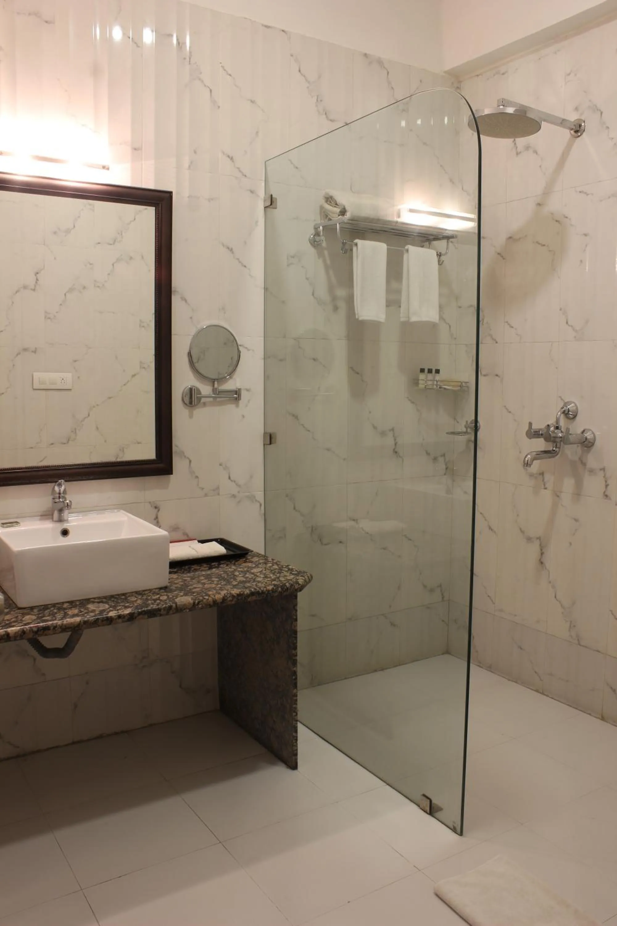 Shower in Regenta Central Mewargarh, Near Biological park