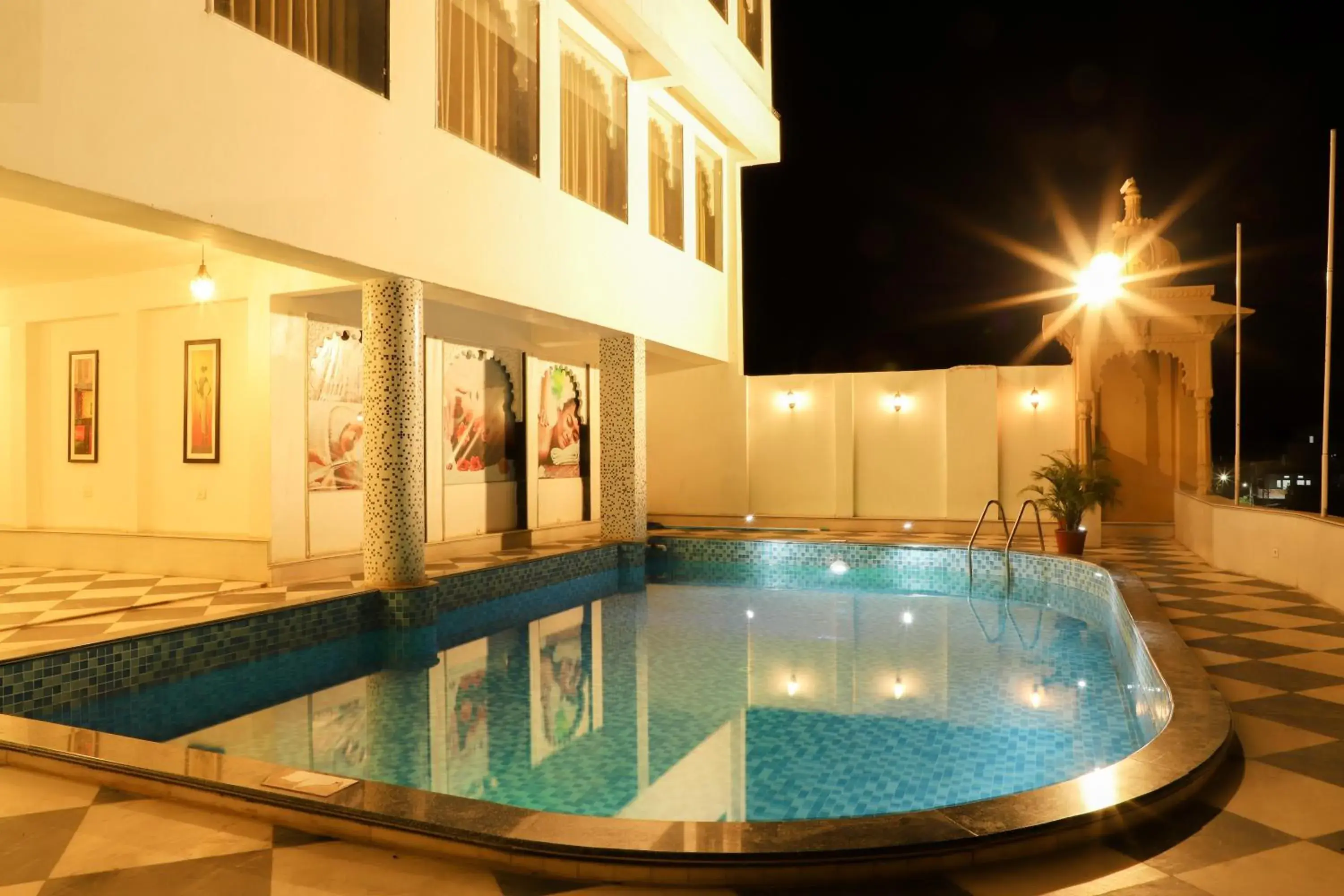 Swimming pool in Regenta Central Mewargarh, Near Biological park Swimming pool in Regenta Central Mewargarh, Near Biological park