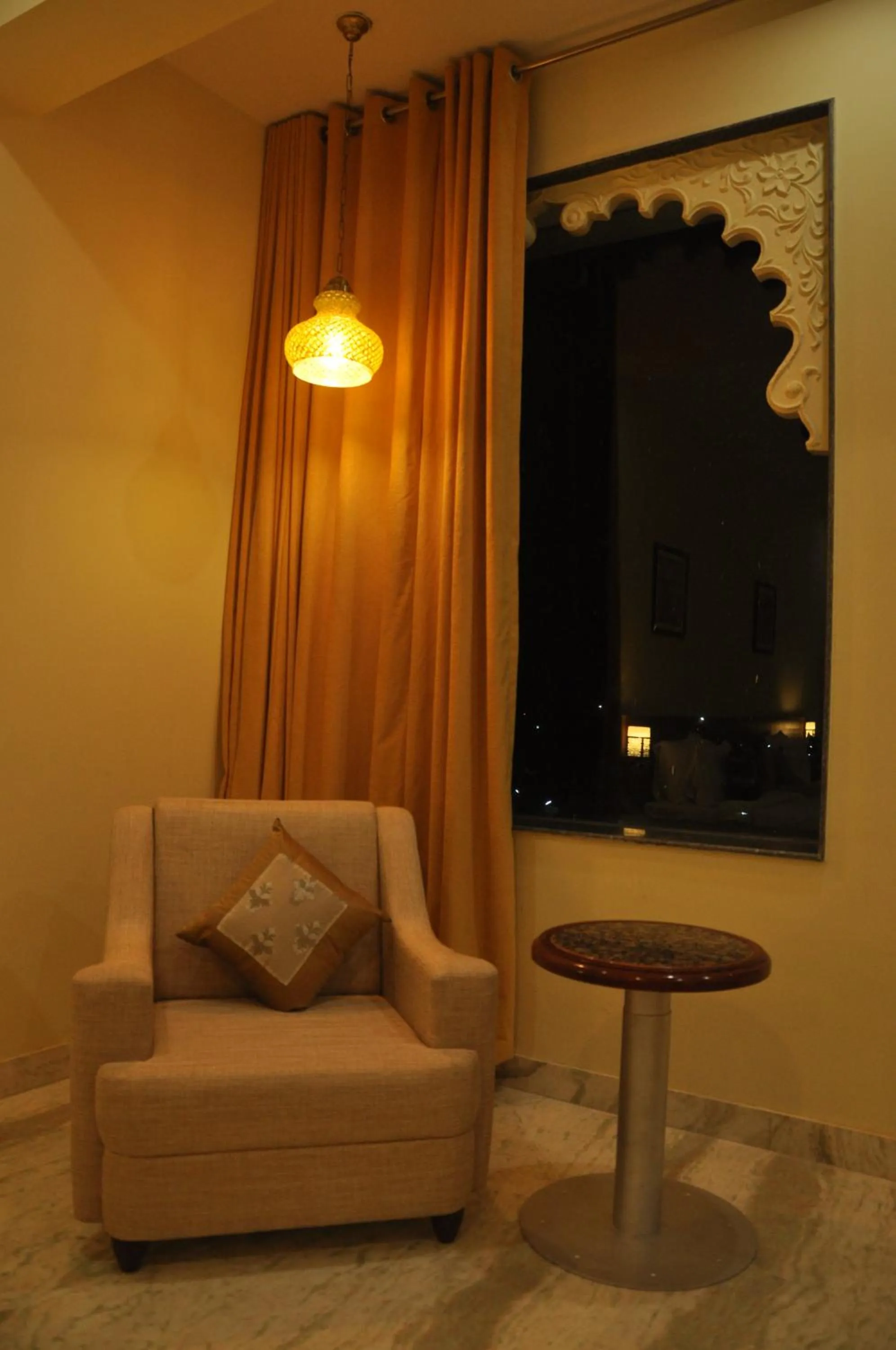 Seating area in Regenta Central Mewargarh, Near Biological park