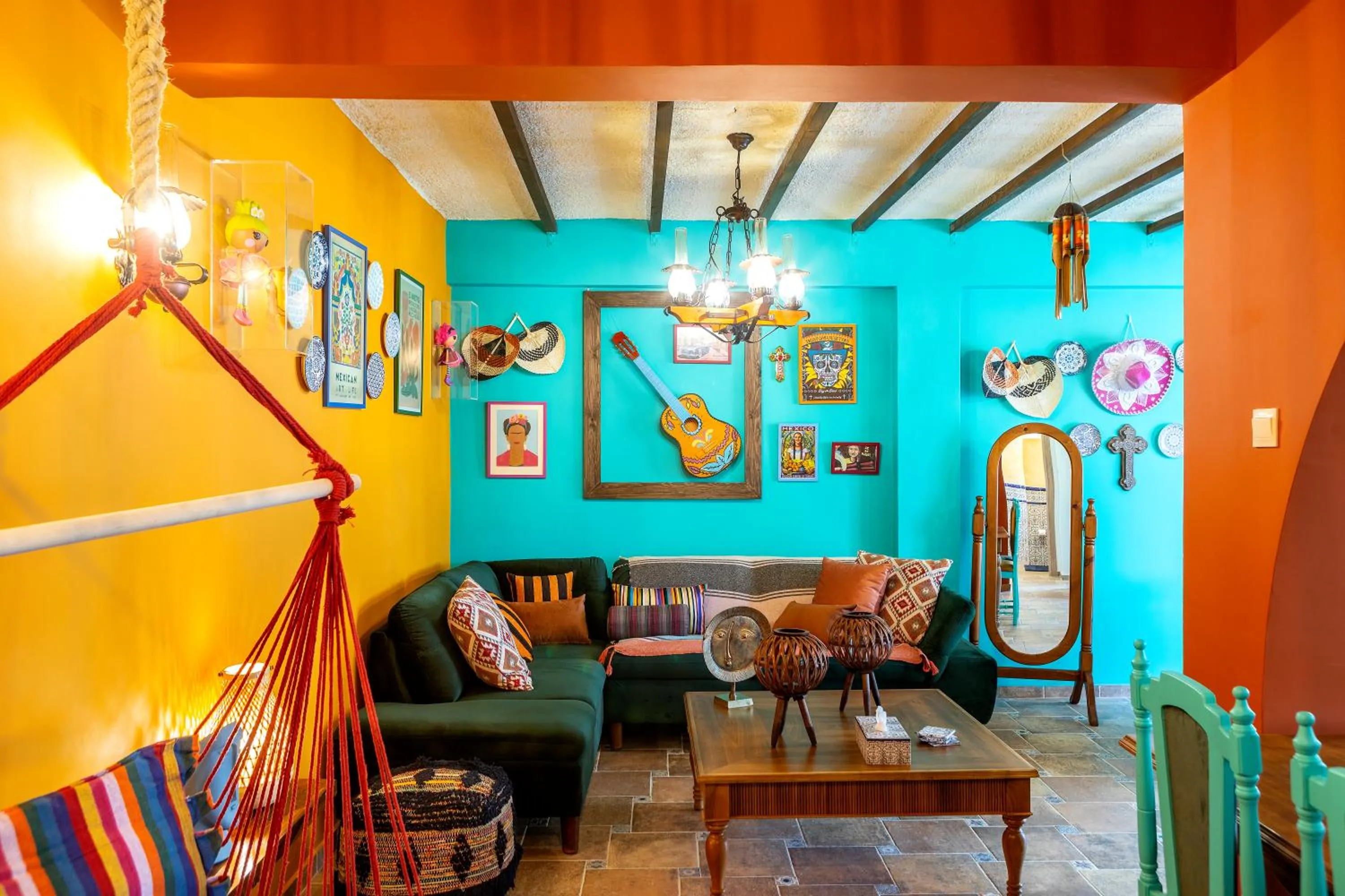 Living room in Castle Holiday Apartments