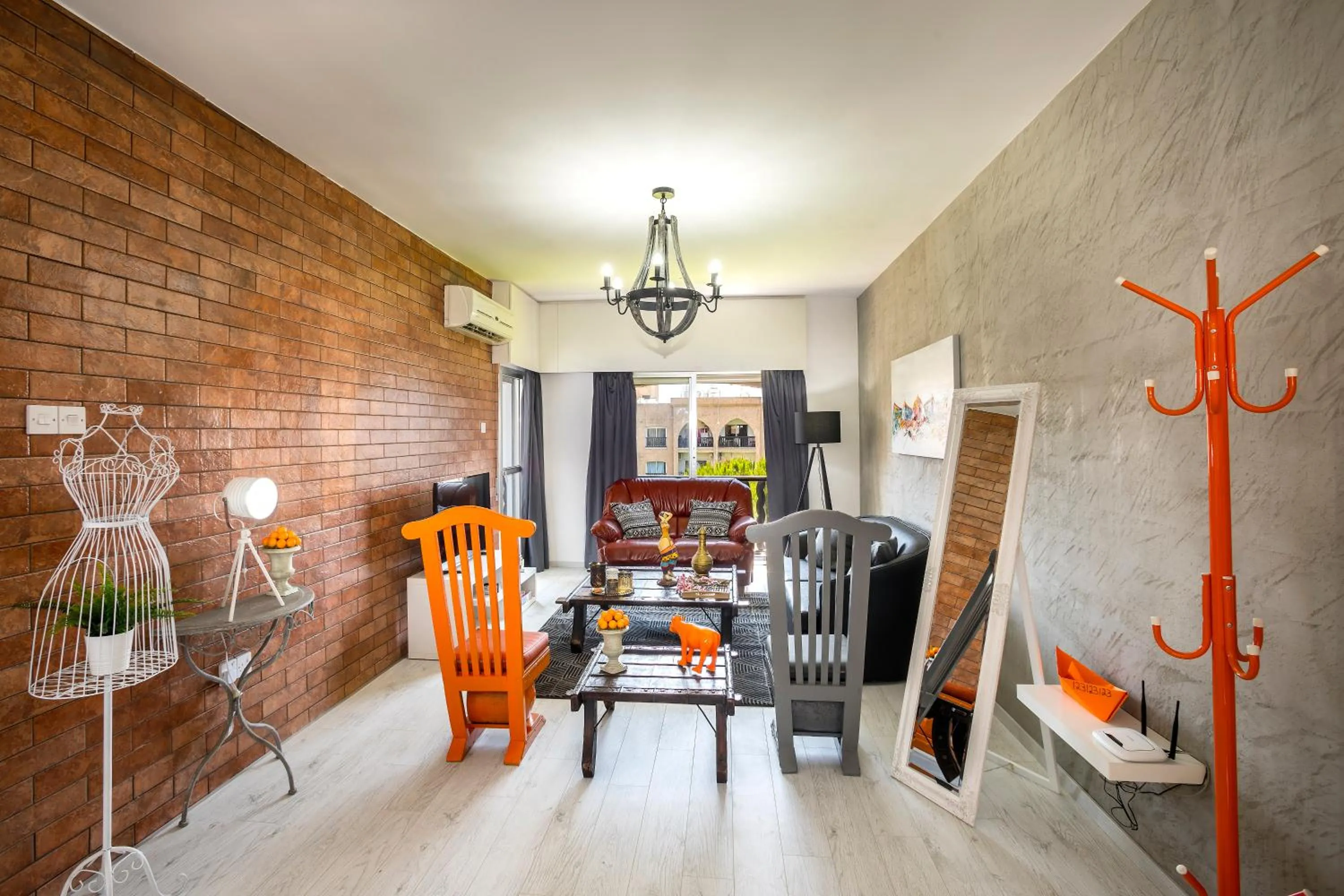 Living room in Castle Holiday Apartments