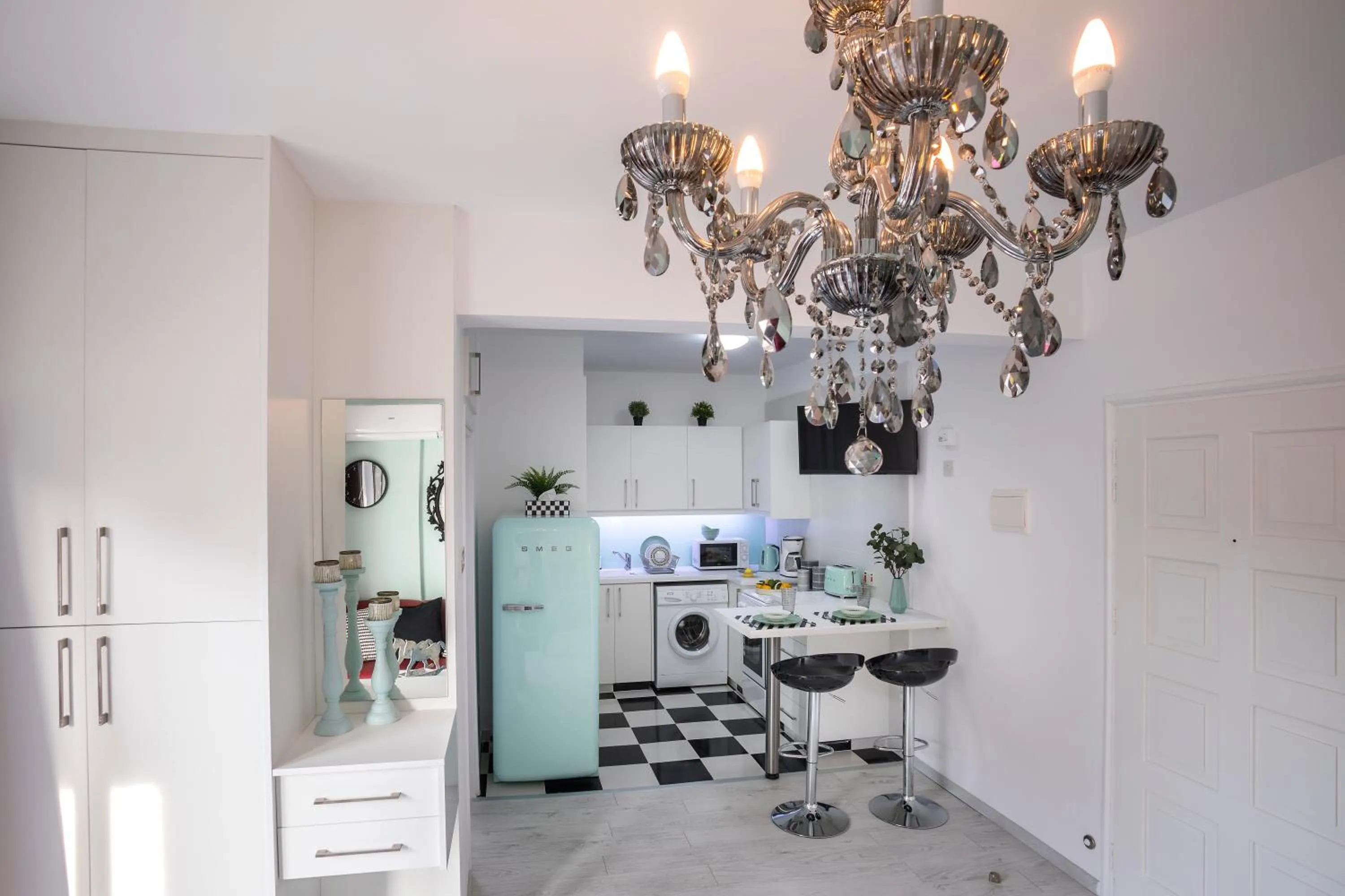 Kitchen or kitchenette in Castle Holiday Apartments