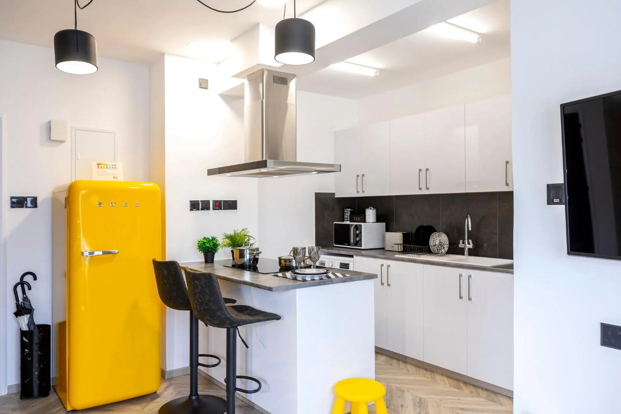 Kitchen or kitchenette in Castle Holiday Apartments