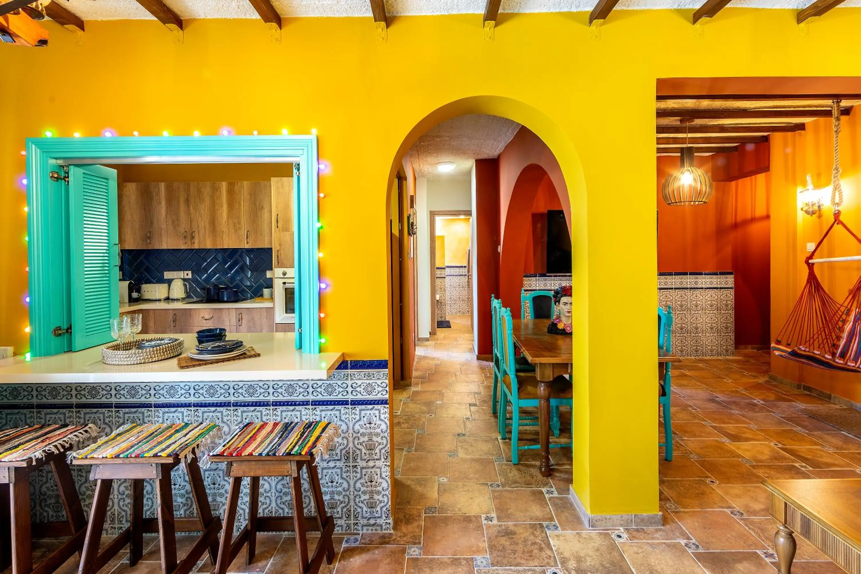 Seating area in Castle Holiday Apartments