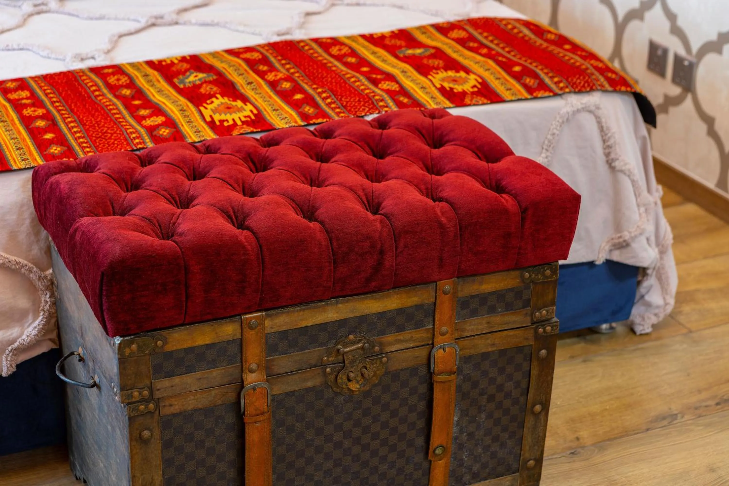 Decorative detail, Bed in Castle Holiday Apartments