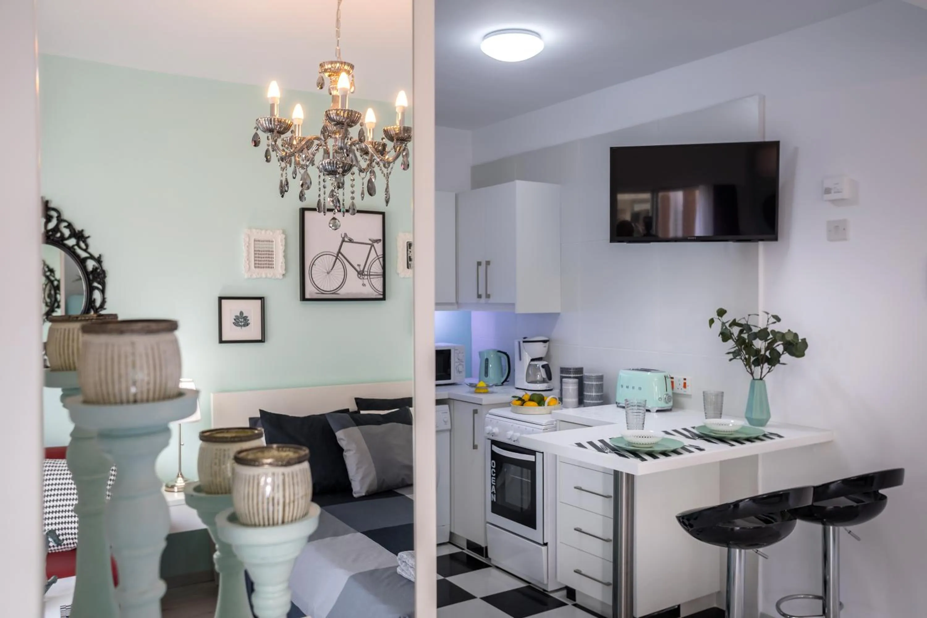 Kitchen or kitchenette in Castle Holiday Apartments
