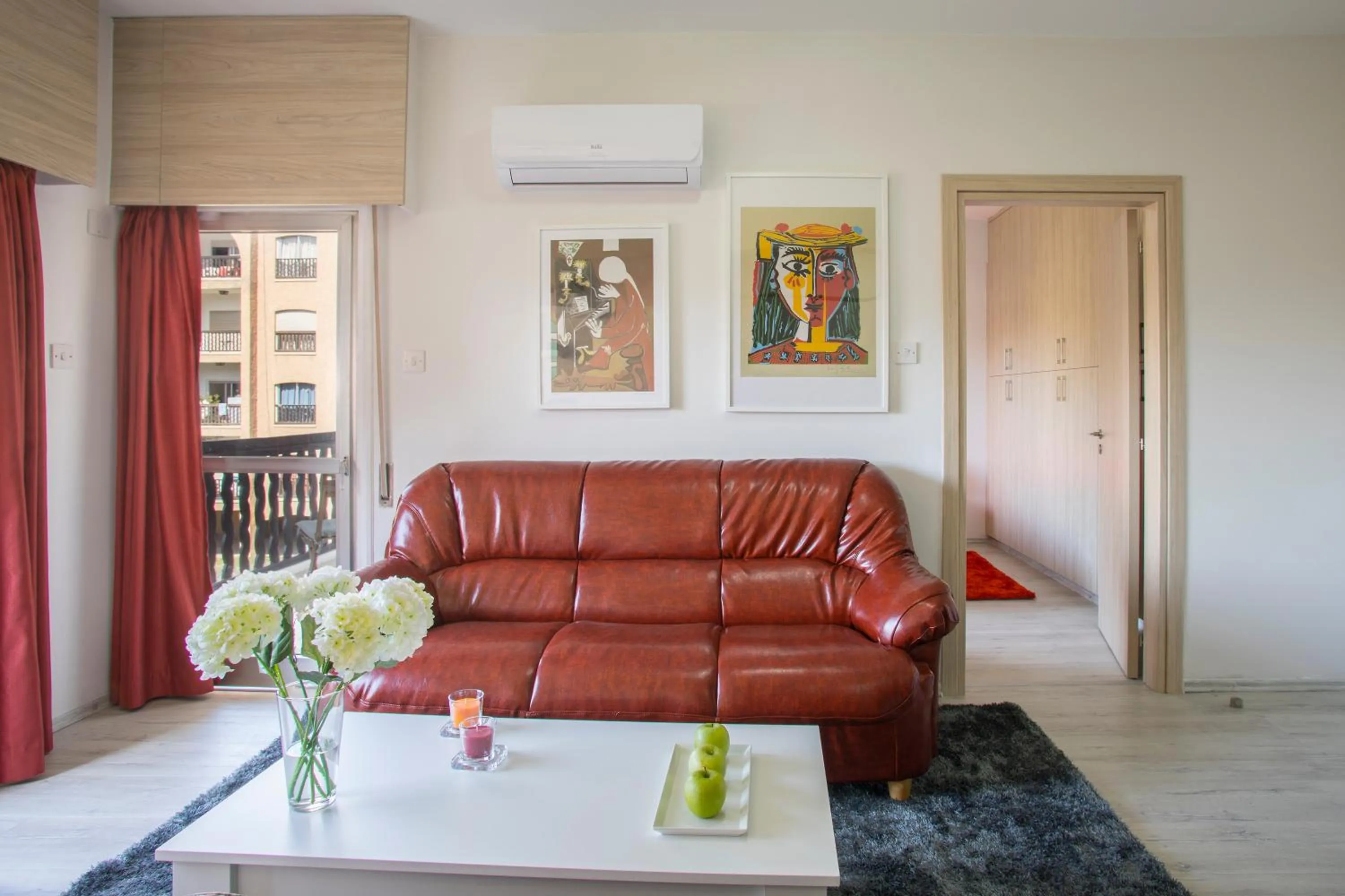 Seating area in Castle Holiday Apartments