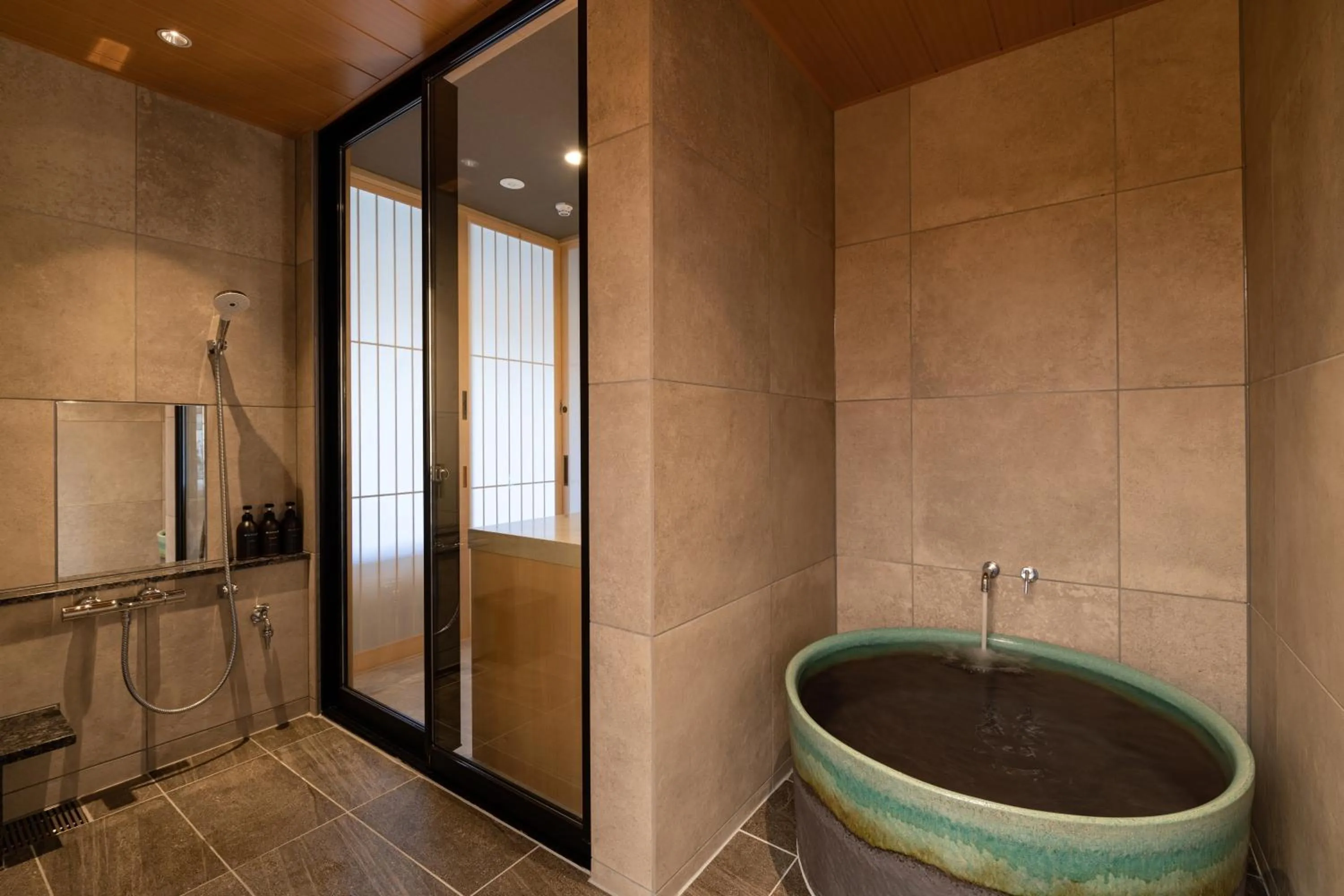 Bathroom in Arima Onsen ShikinoIrodori Hatago