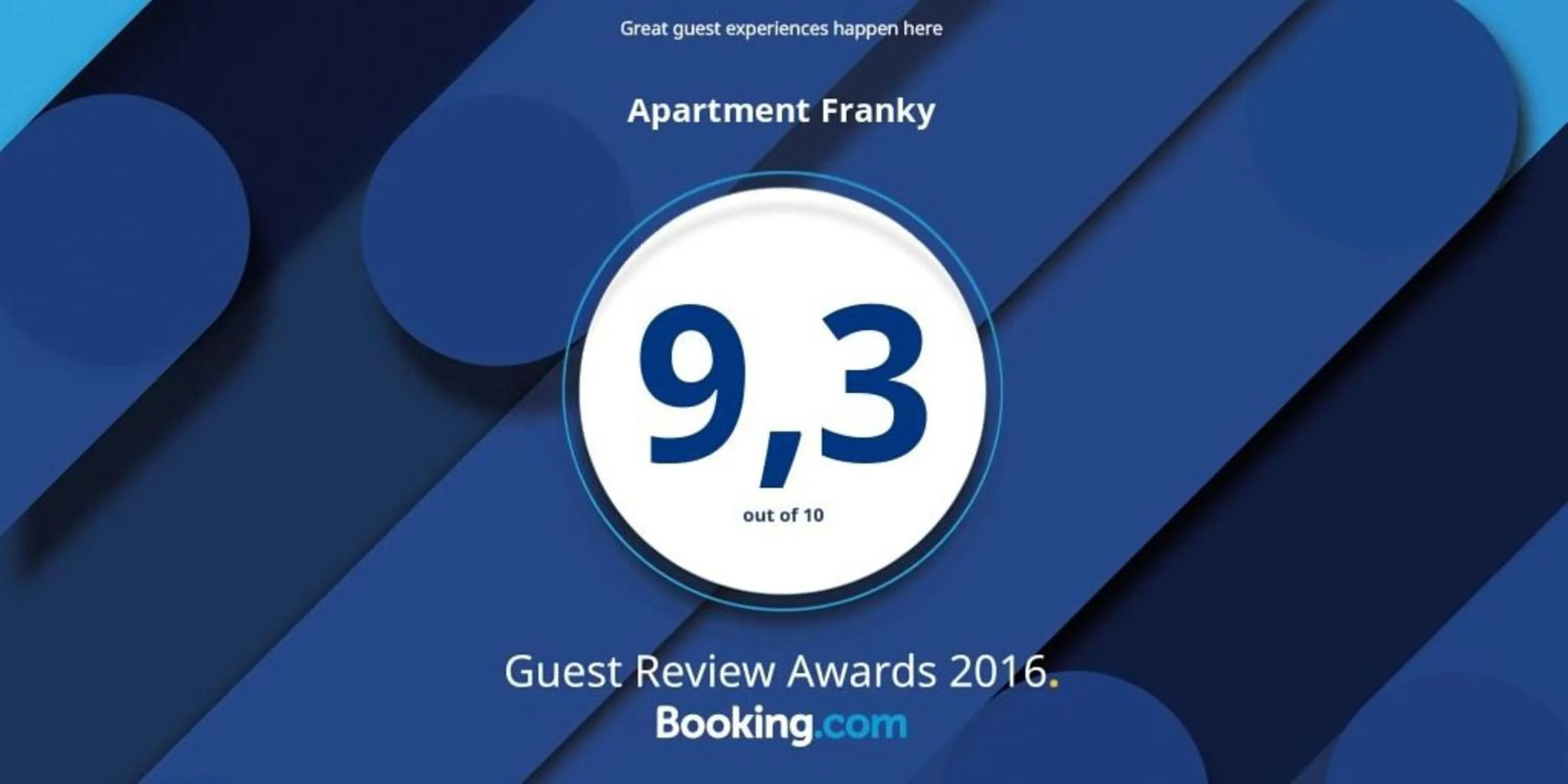 Certificate/Award in Apartment Franky