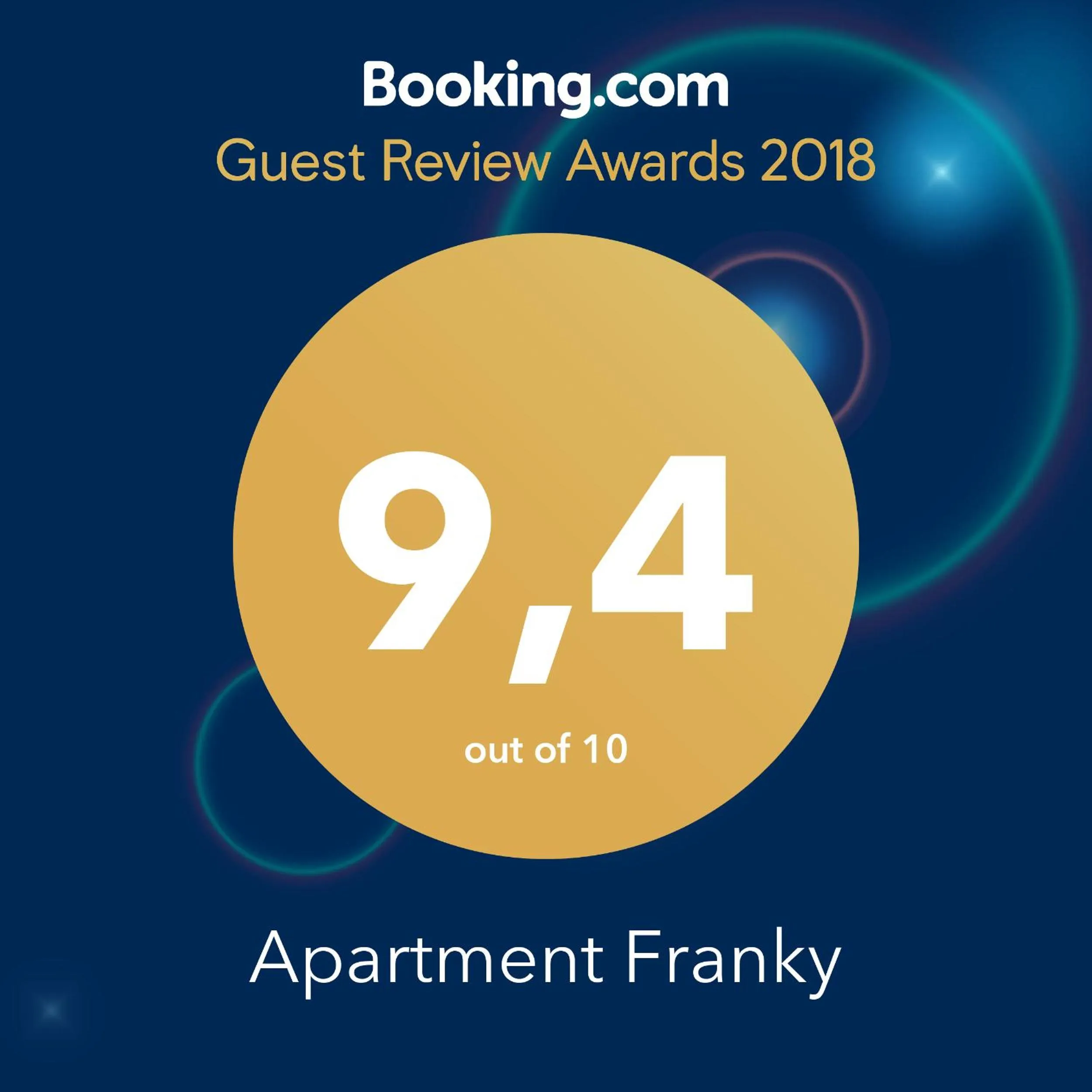 Certificate/Award in Apartment Franky