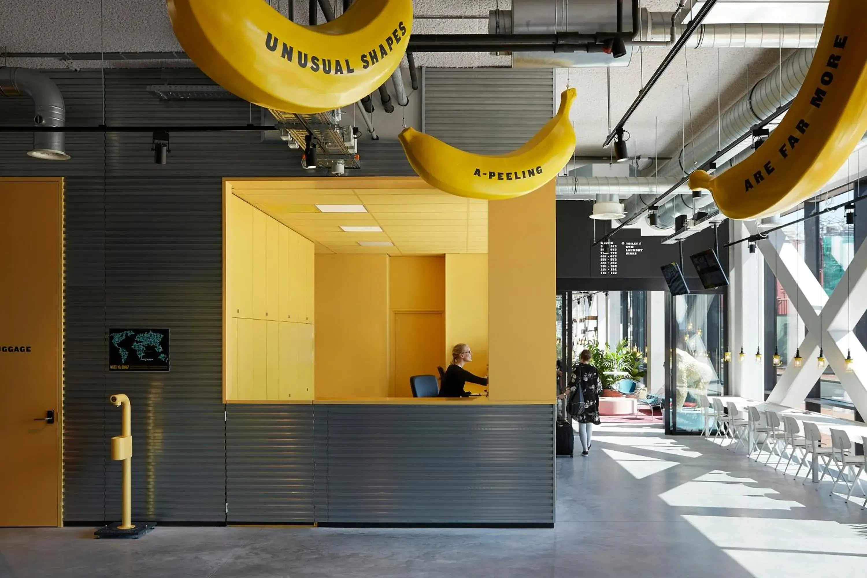 Lobby or reception in The Social Hub Groningen Lobby or reception in The Social Hub Groningen