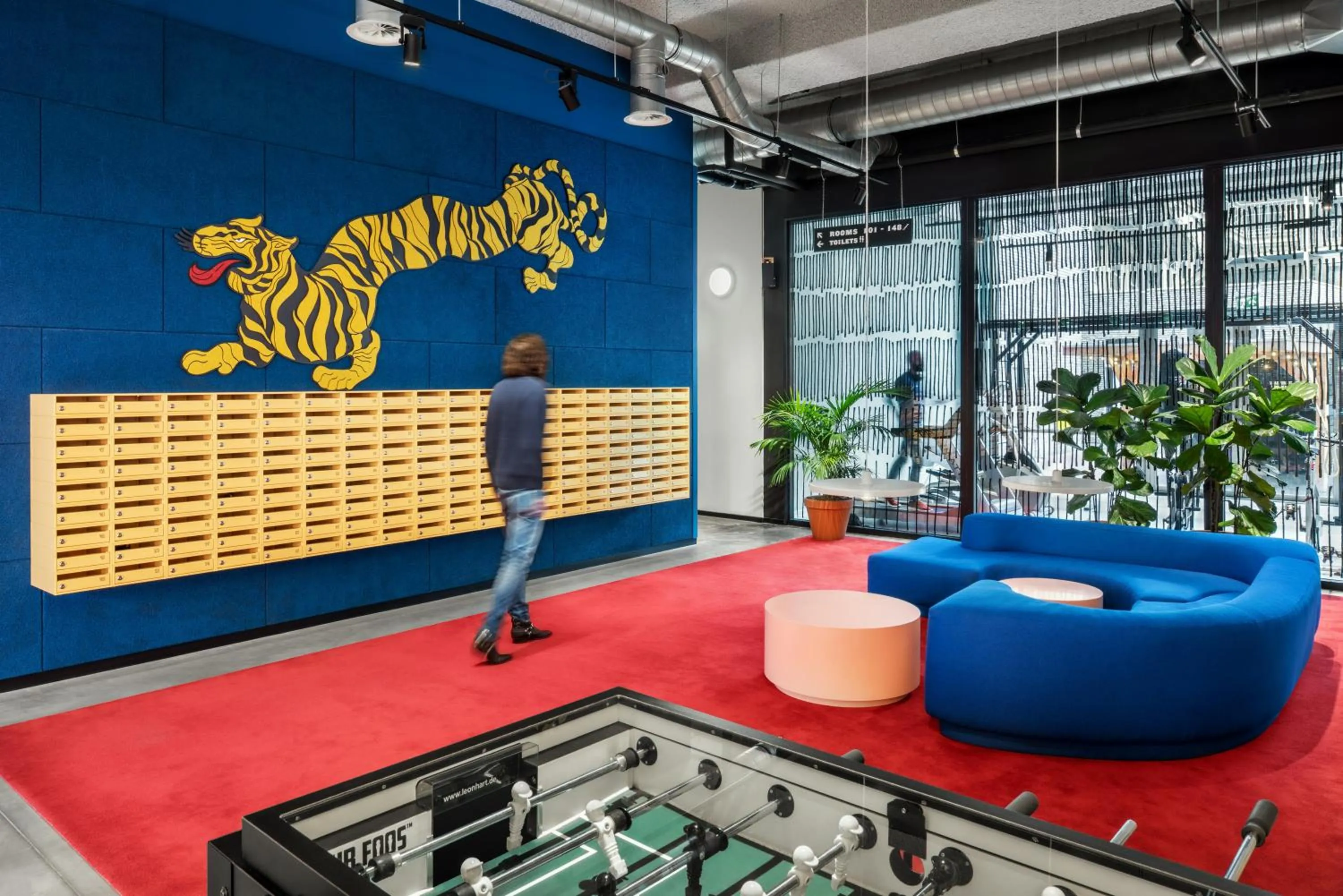 Lobby or reception in The Social Hub Groningen